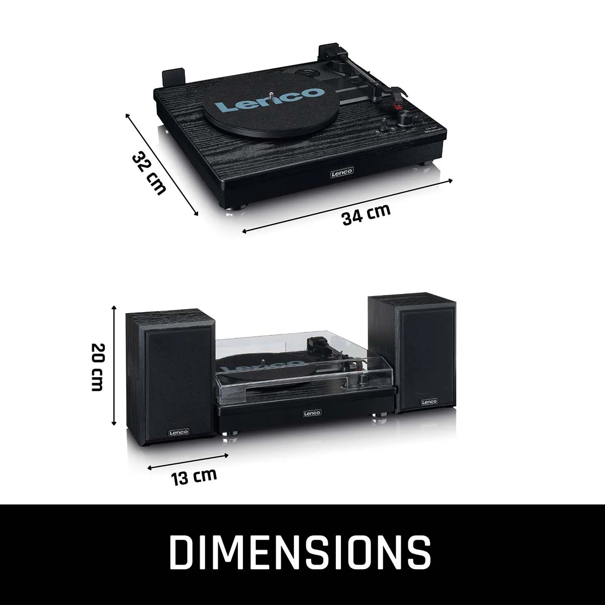 LENCO - LS-101BK - Houten platenspeler met Bluetooth®, 2 externe speakers - Image 19