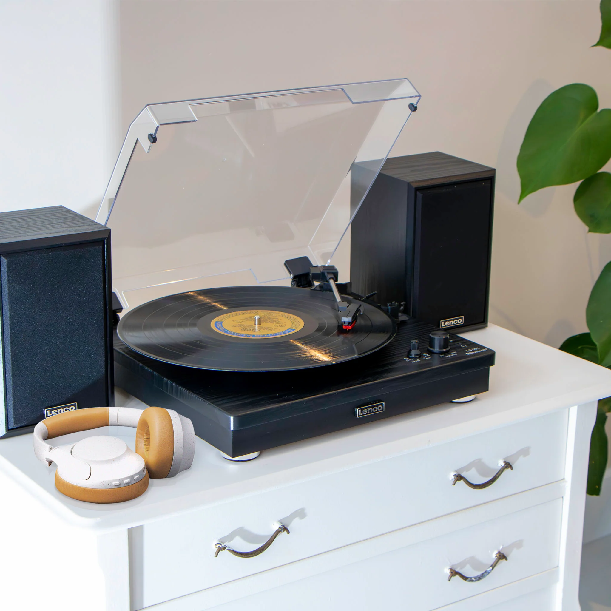 LENCO - LS-101BK - Houten platenspeler met Bluetooth®, 2 externe speakers - Image 33
