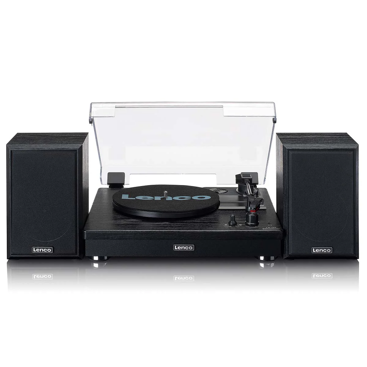 LENCO - LS-101BK - Houten platenspeler met Bluetooth®, 2 externe speakers - Image 4