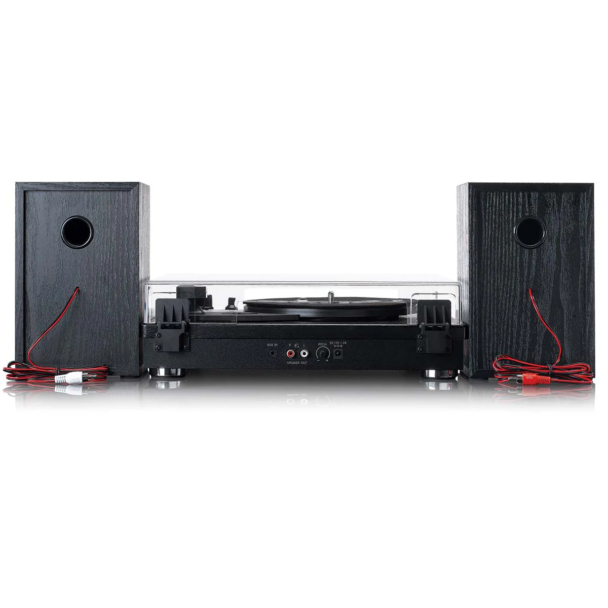 LENCO - LS-101BK - Houten platenspeler met Bluetooth®, 2 externe speakers - Image 6