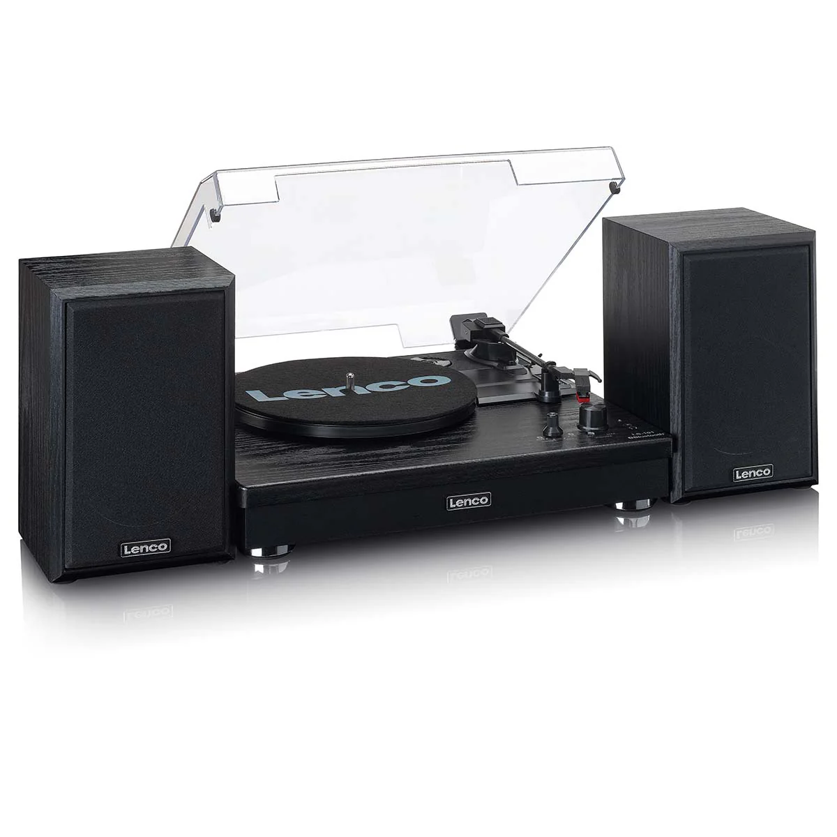 LENCO - LS-101BK - Houten platenspeler met Bluetooth®, 2 externe speakers - Image 8