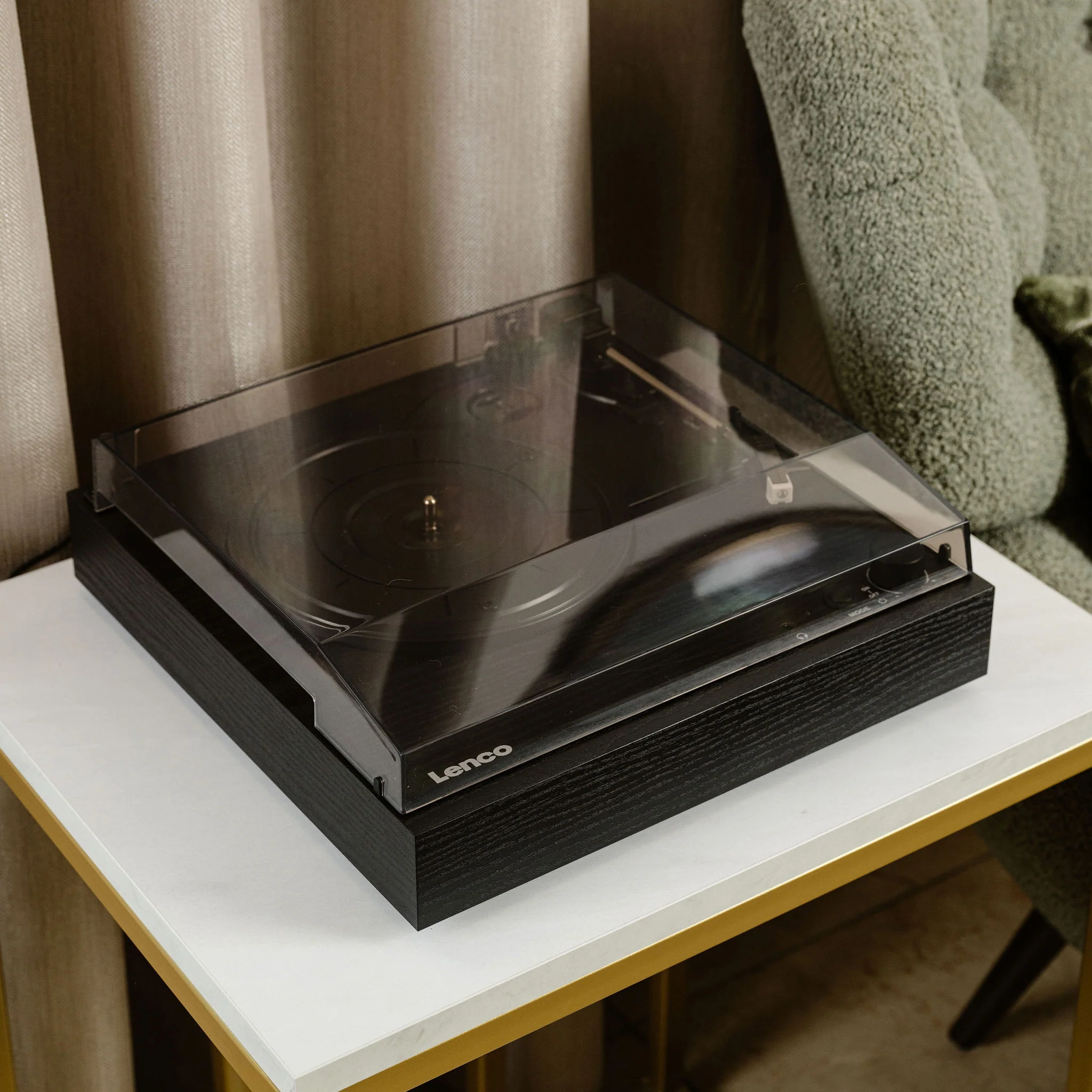 LENCO LS-15BK - Platenspeler met Bluetooth®, twee ingebouwde speakers en AT3600L cartridge - Zwart - Image 15