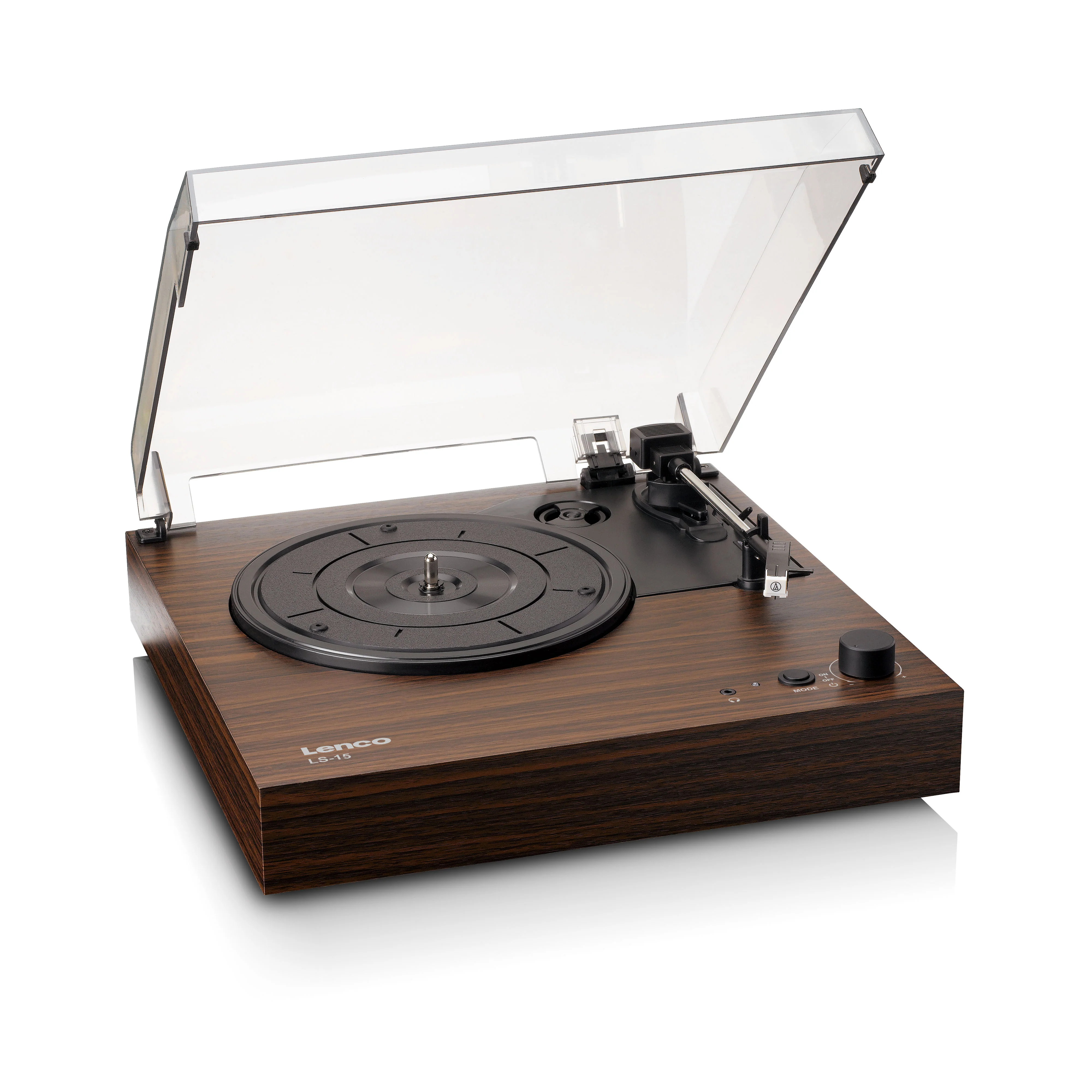 LENCO LS-15WD - Platenspeler met Bluetooth®, twee ingebouwde speakers en AT3600L cartridge - Houtkleurig - Image 11