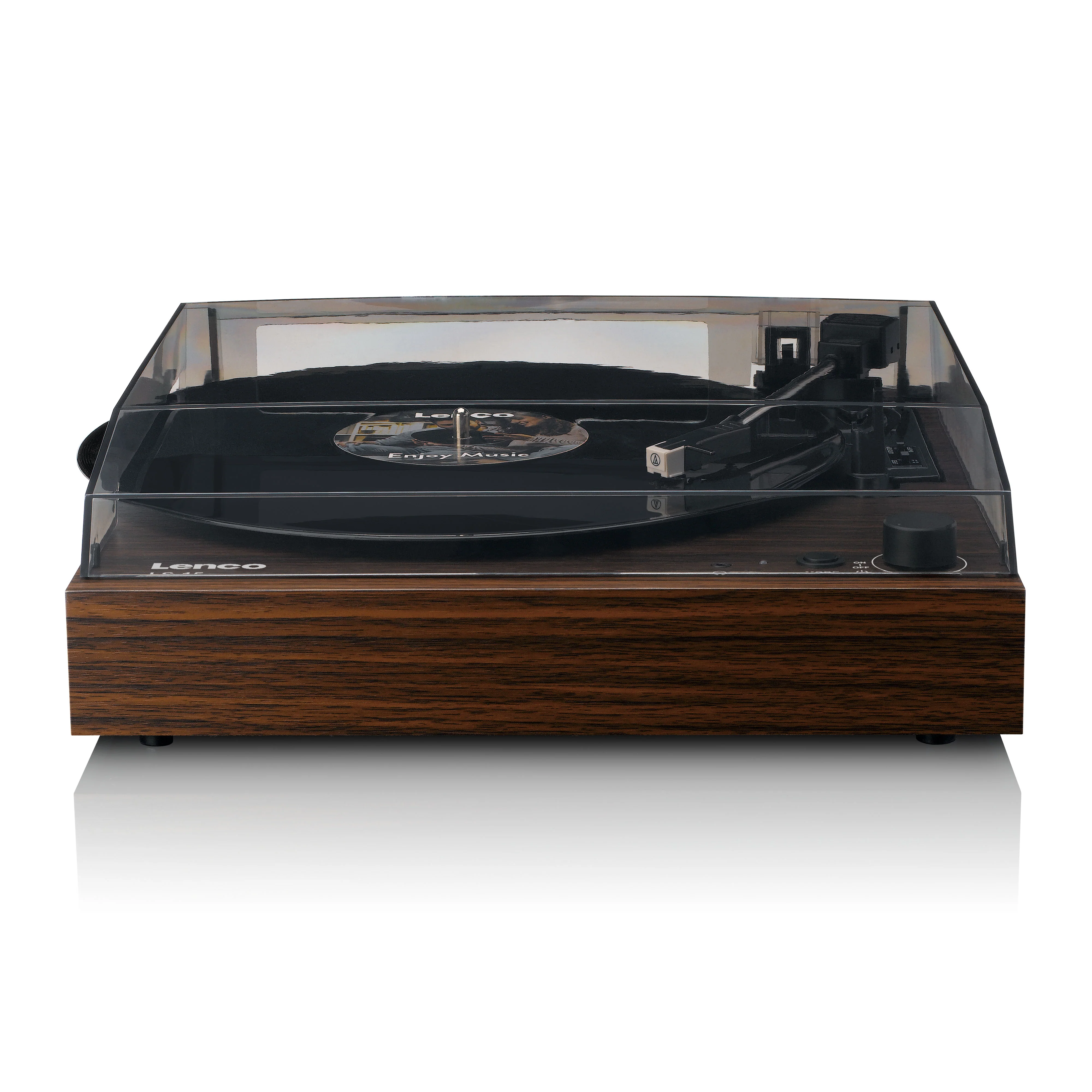 LENCO LS-15WD - Platenspeler met Bluetooth®, twee ingebouwde speakers en AT3600L cartridge - Houtkleurig - Image 2