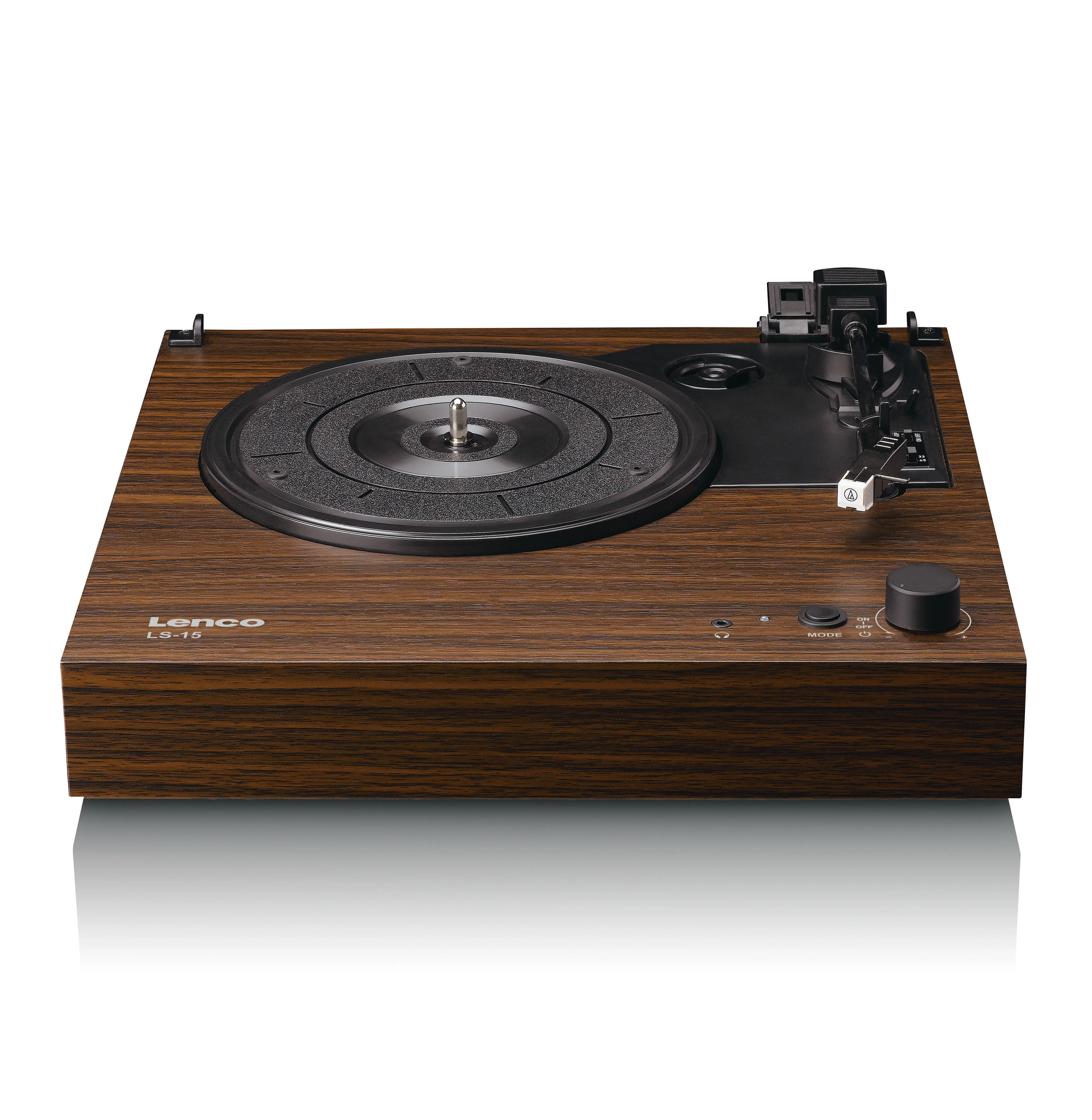 LENCO LS-15WD - Platenspeler met Bluetooth®, twee ingebouwde speakers en AT3600L cartridge - Houtkleurig - Image 3