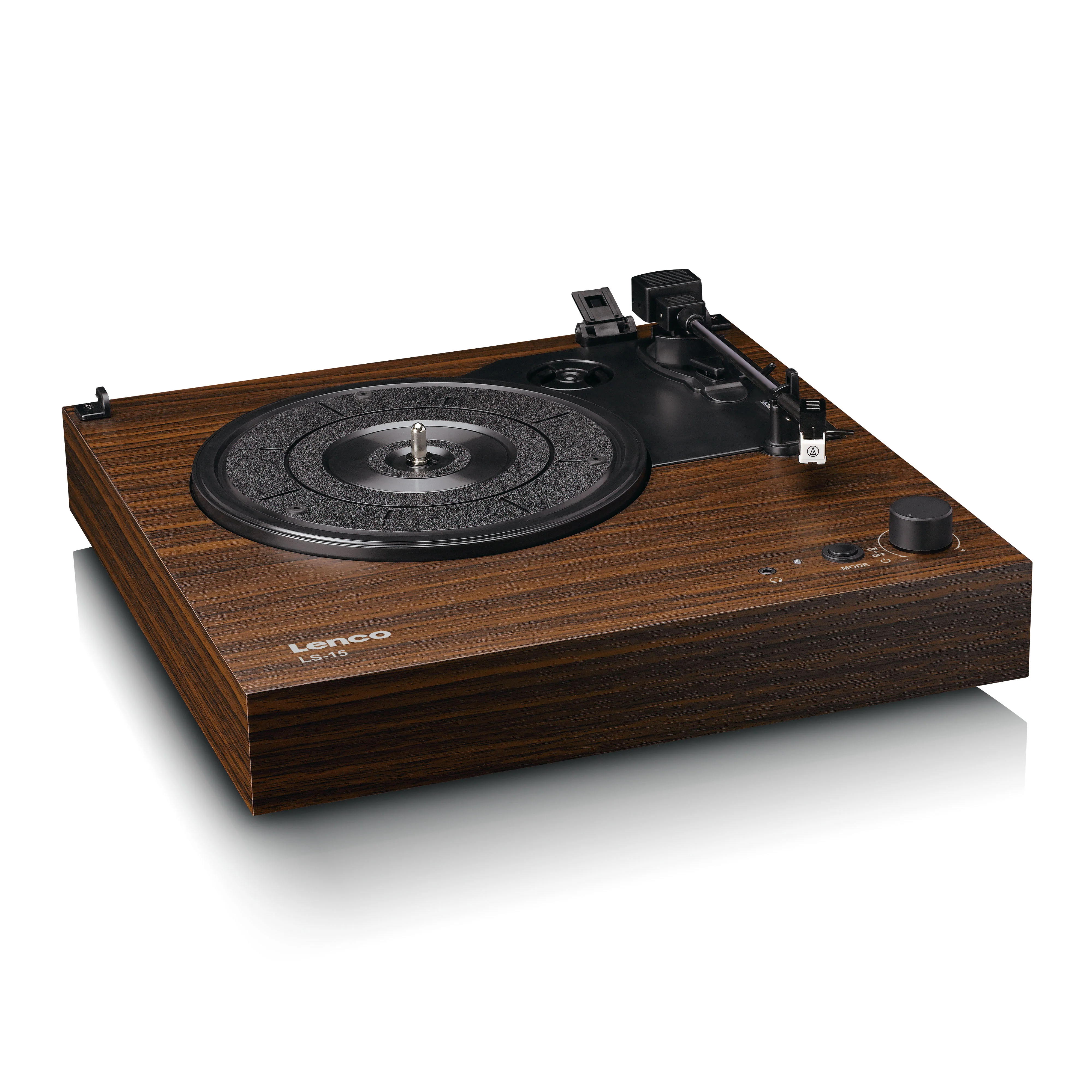 LENCO LS-15WD - Platenspeler met Bluetooth®, twee ingebouwde speakers en AT3600L cartridge - Houtkleurig - Image 5
