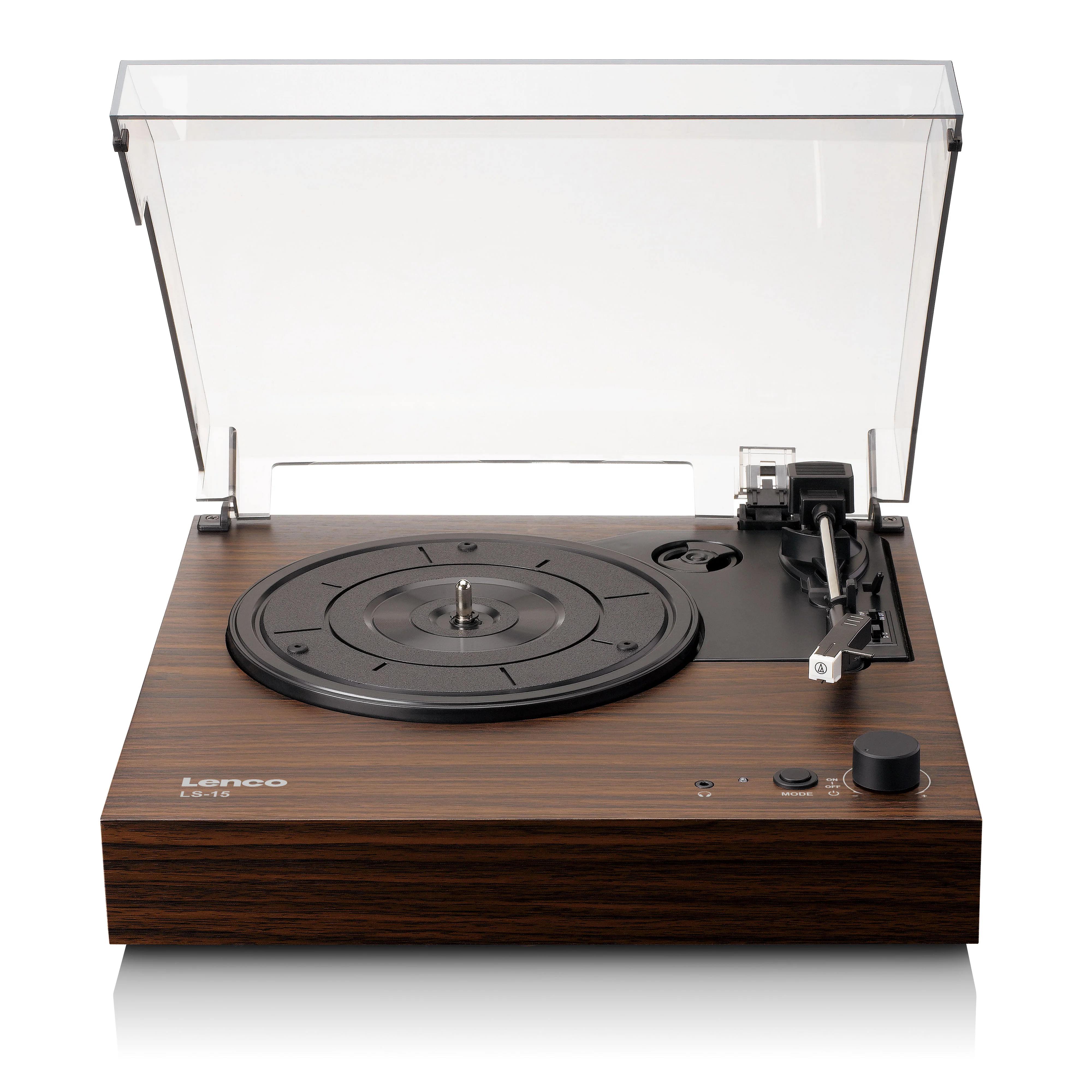 LENCO LS-15WD - Platenspeler met Bluetooth®, twee ingebouwde speakers en AT3600L cartridge - Houtkleurig - Image 7