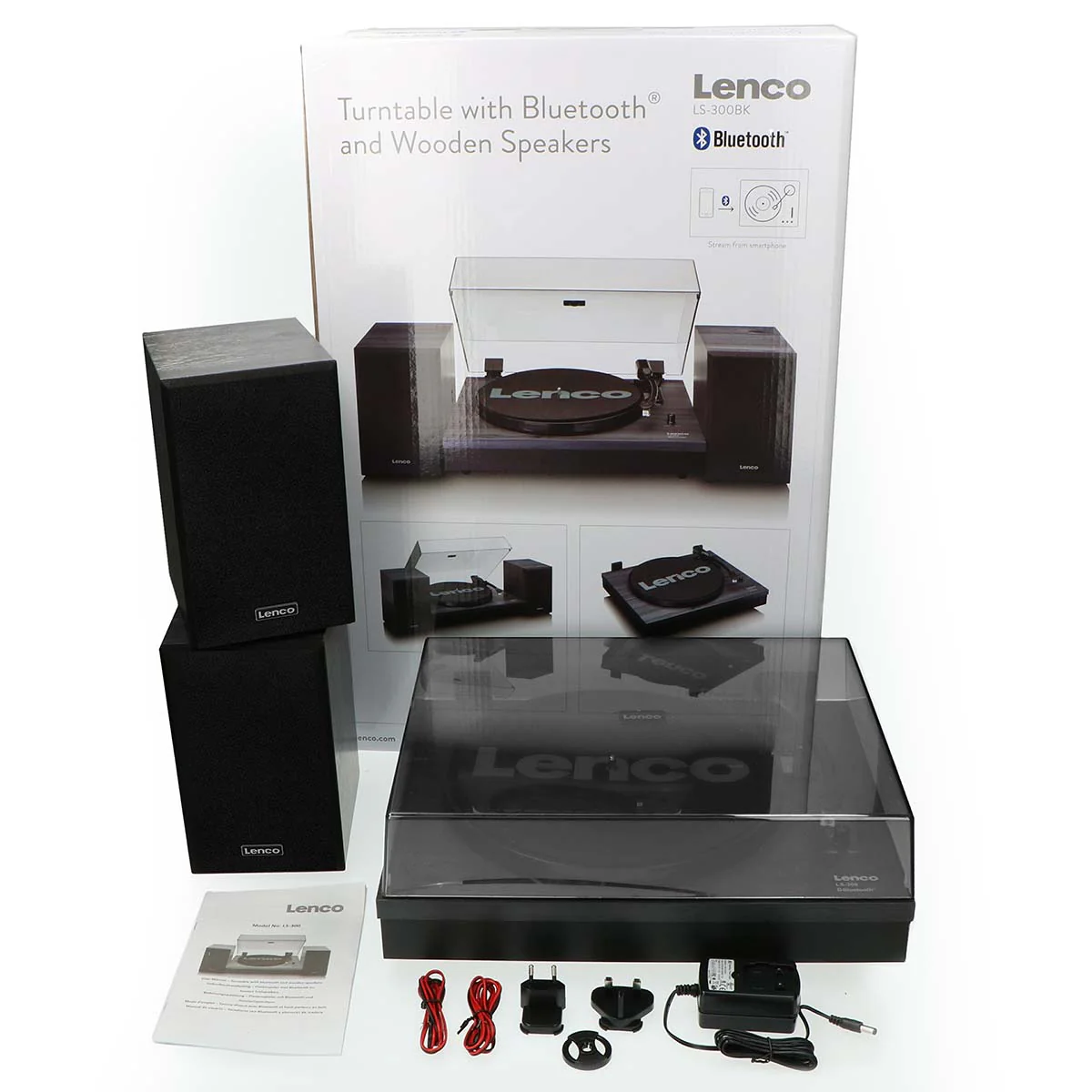 LENCO LS-300BK - Platenspeler met Bluetooth® en twee externe speakers - Zwart - Image 18