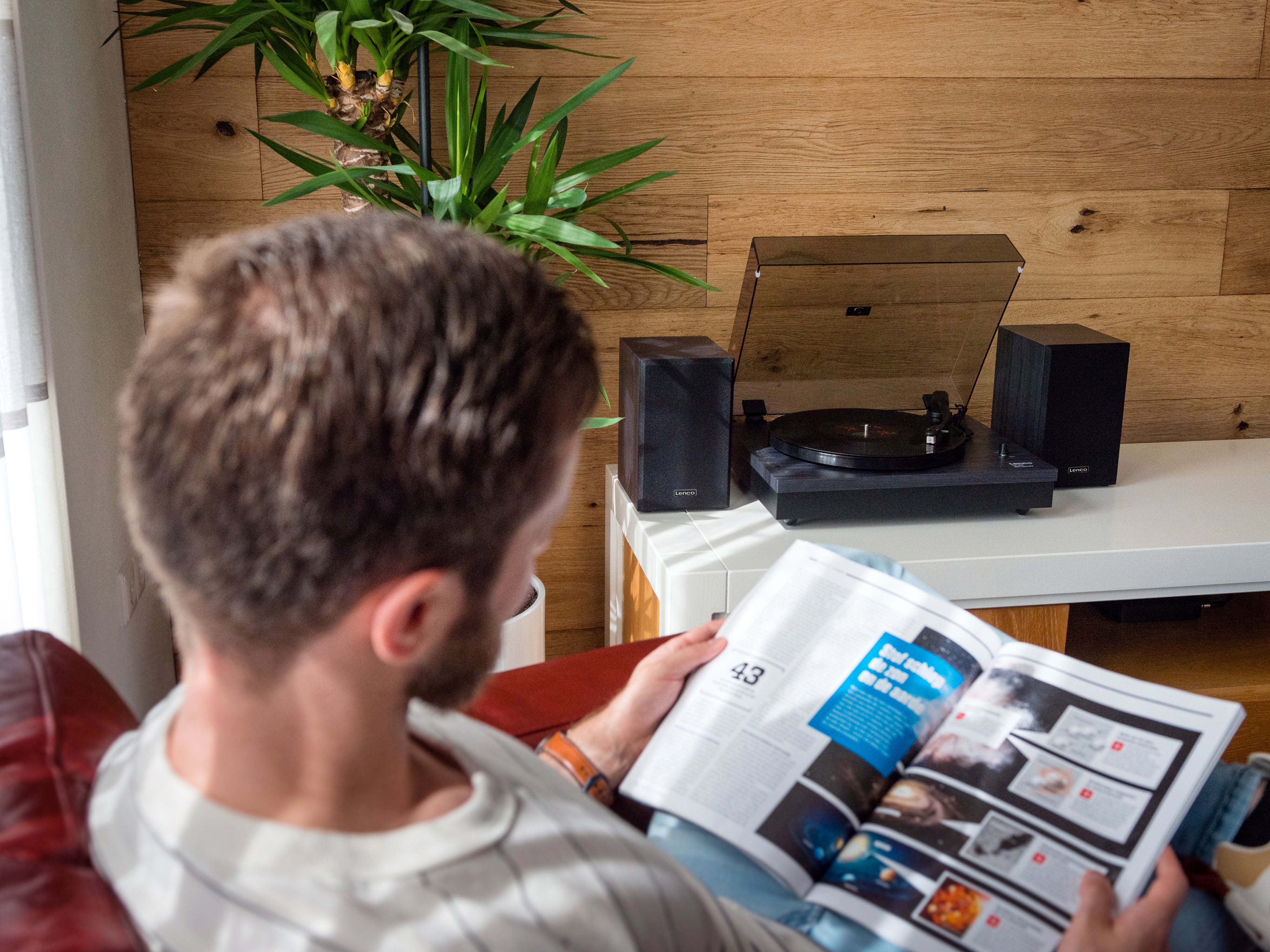 LENCO LS-300BK - Platenspeler met Bluetooth® en twee externe speakers - Zwart - Image 19
