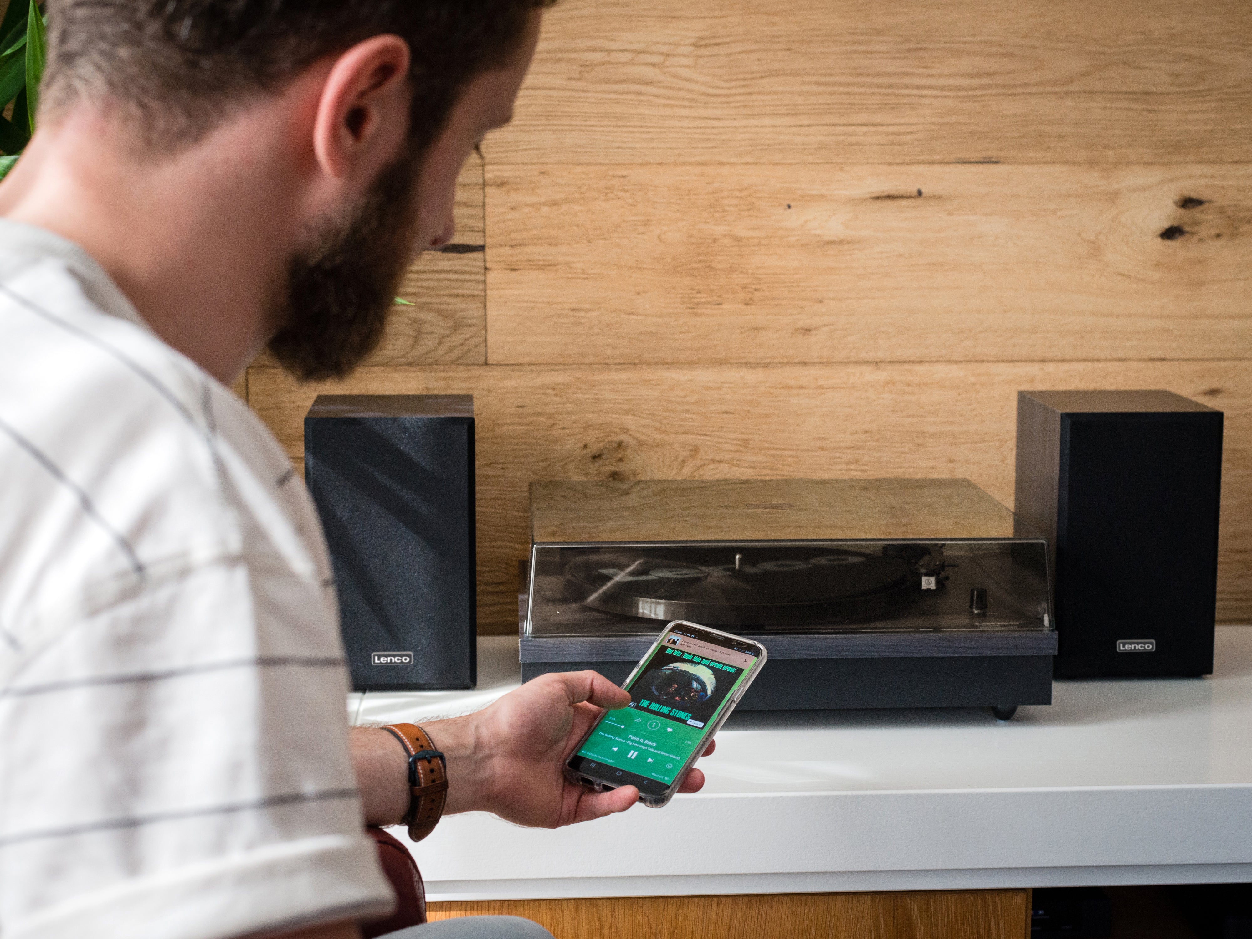 LENCO LS-300BK - Platenspeler met Bluetooth® en twee externe speakers - Zwart - Image 24