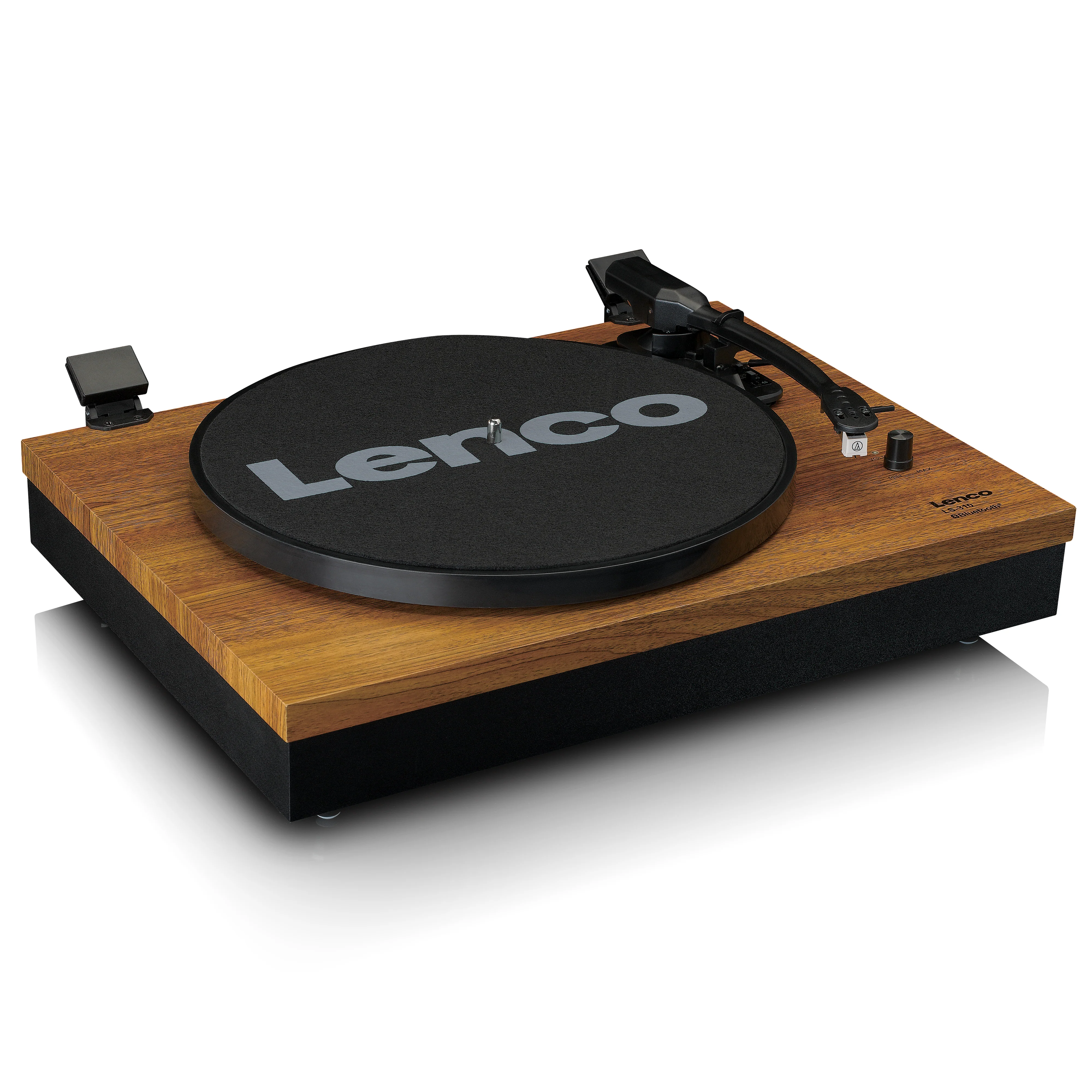 LENCO LS-310WD - Platenspeler met Bluetooth® en twee externe speakers, hout - Image 3