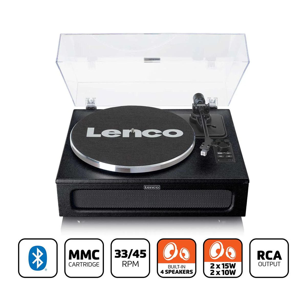 LENCO LS-430BK - Platenspeler met 4 ingebouwde Luidsprekers - Zwart - Image 14