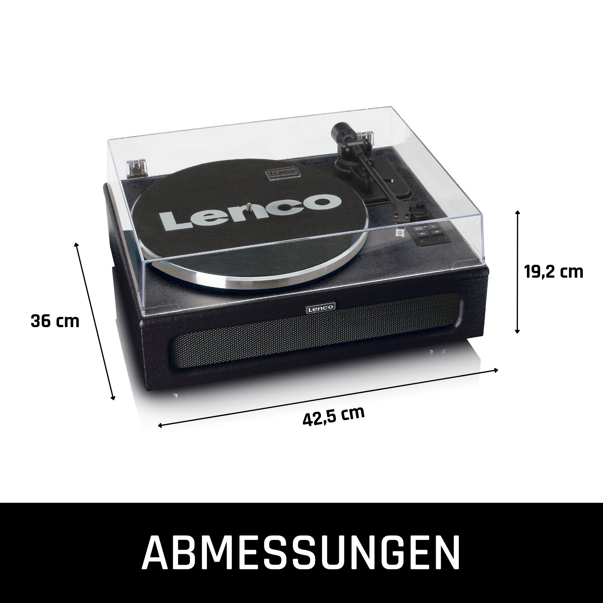 LENCO LS-430BK - Platenspeler met 4 ingebouwde Luidsprekers - Zwart - Image 17