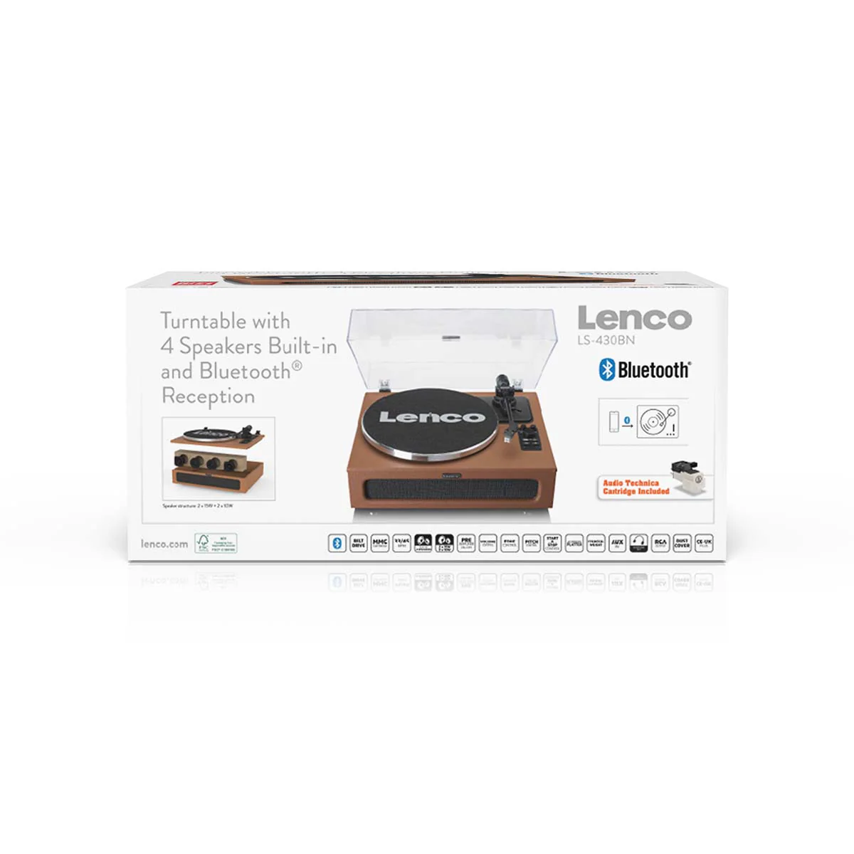 LENCO LS-430BN - Platenspeler met 4 ingebouwde Luidsprekers - Bruin - Image 19