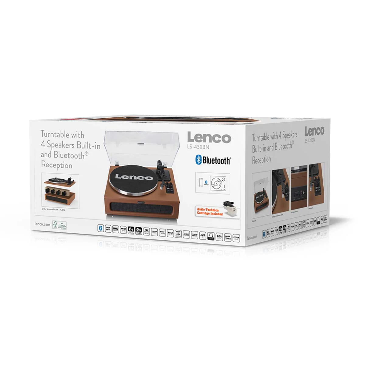 LENCO LS-430BN - Platenspeler met 4 ingebouwde Luidsprekers - Bruin - Image 20