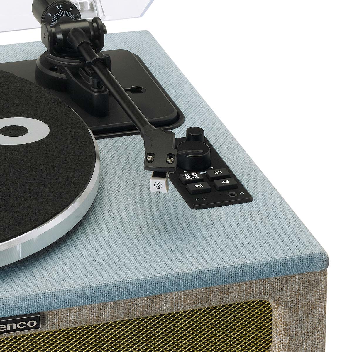 LENCO LS-440BUBG - Platenspeler met 4 ingebouwde Luidsprekers - Stof - Blauw/Taupe - Image 10