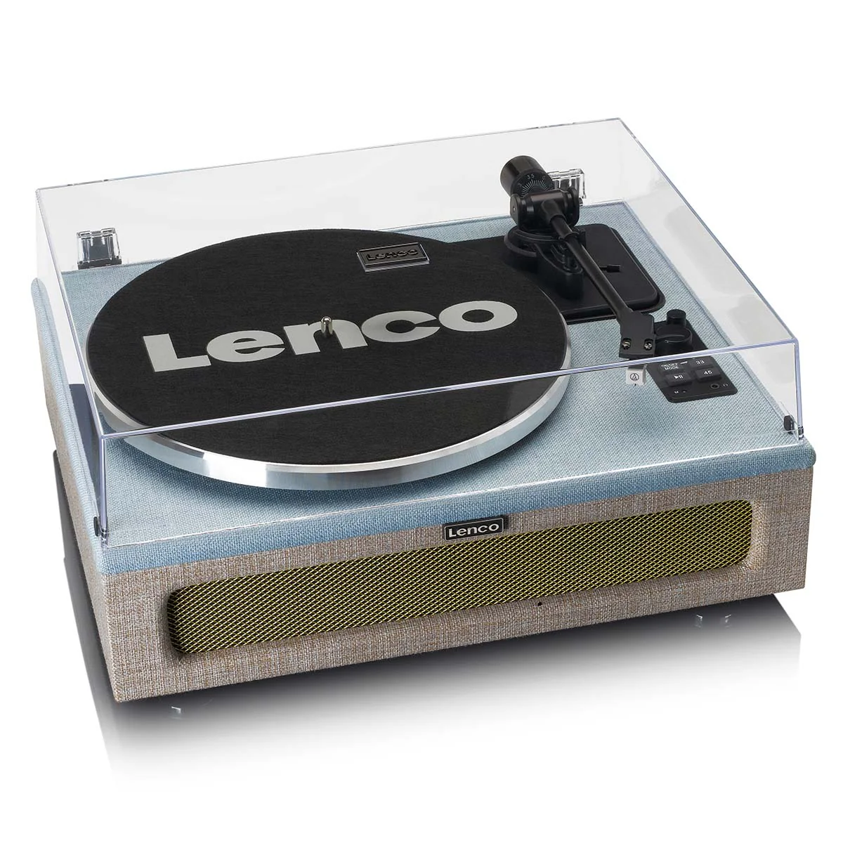 LENCO LS-440BUBG - Platenspeler met 4 ingebouwde Luidsprekers - Stof - Blauw/Taupe - Image 9