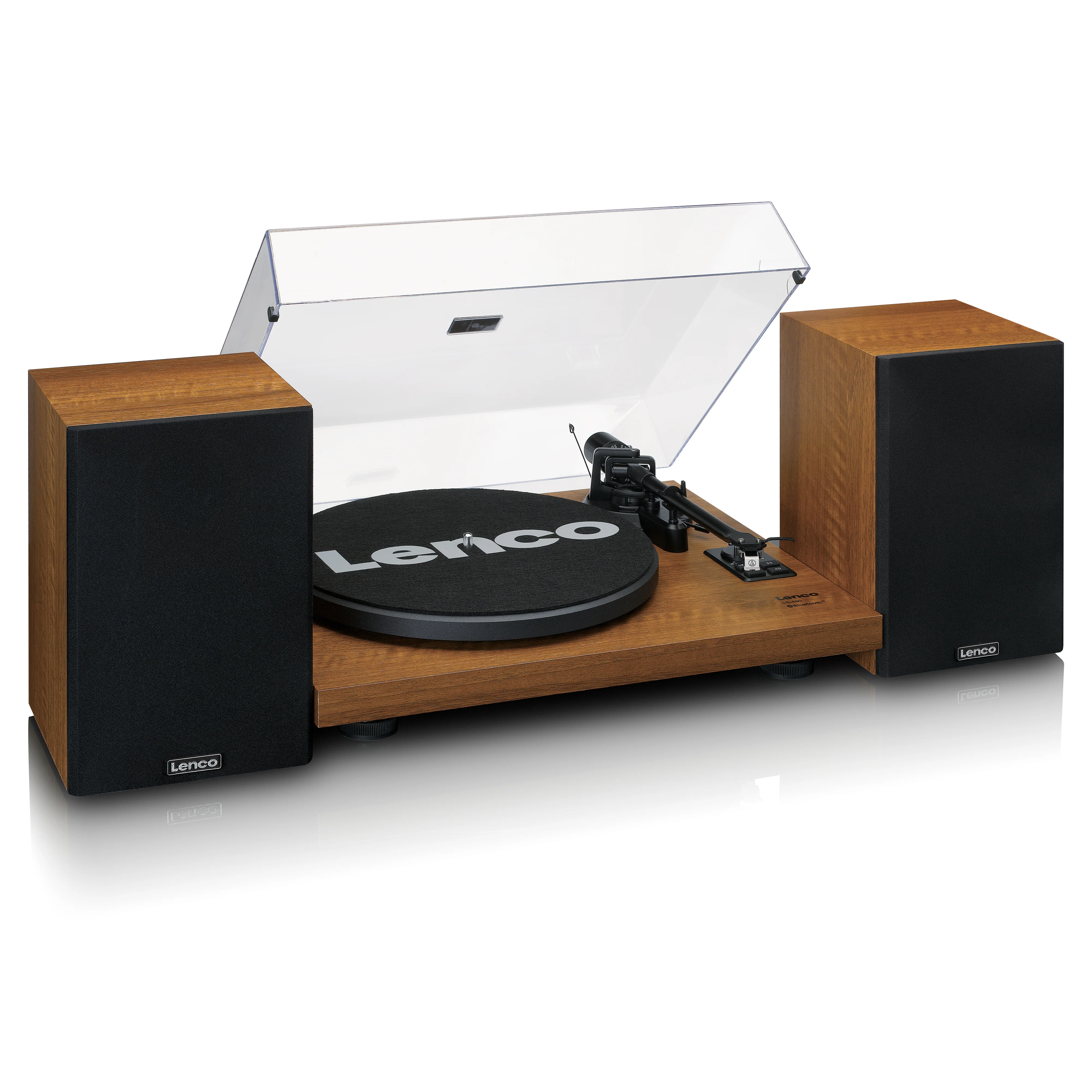 LENCO LS-480WD - Platenspeler met ingebouwde versterker en Bluetooth® plus 2 externe luidsprekers, hout - Image 4