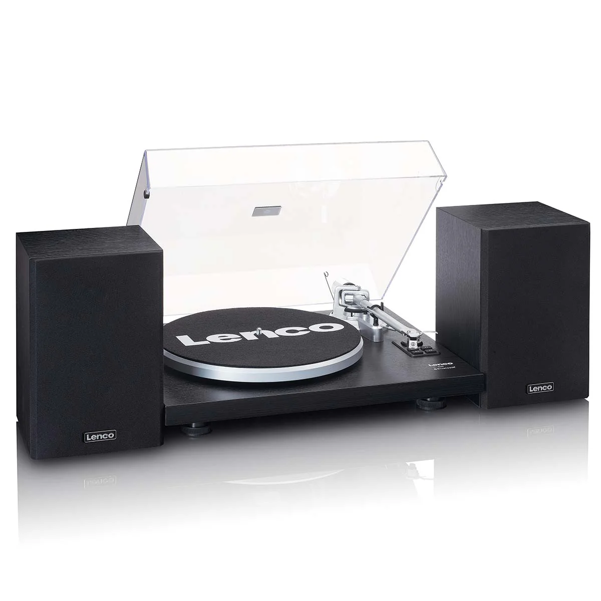 LENCO LS-500BK - Platenspeler met ingebouwde versterker en Bluetooth® plus 2 externe speakers - Zwart - Image 11