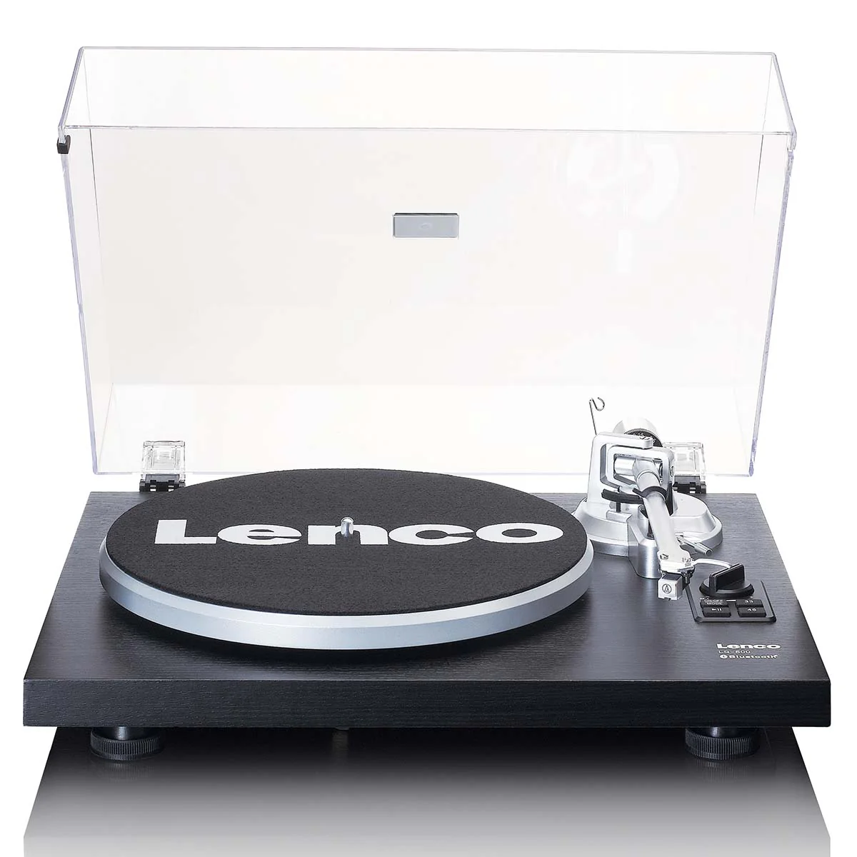 LENCO LS-500BK - Platenspeler met ingebouwde versterker en Bluetooth® plus 2 externe speakers - Zwart - Image 3
