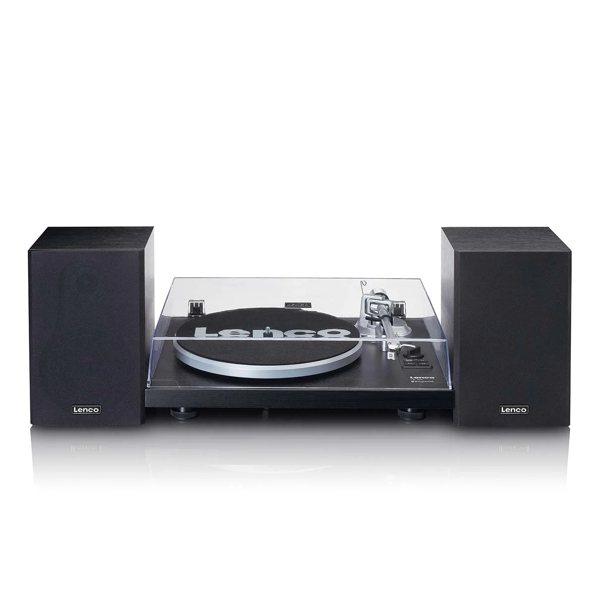 LENCO LS-500BK - Platenspeler met ingebouwde versterker en Bluetooth® plus 2 externe speakers - Zwart - Image 5