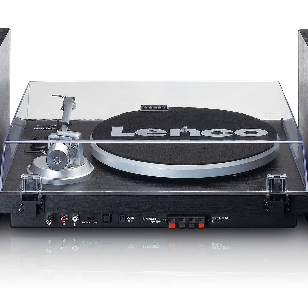LENCO LS-500BK - Platenspeler met ingebouwde versterker en Bluetooth® plus 2 externe speakers - Zwart - Image 7
