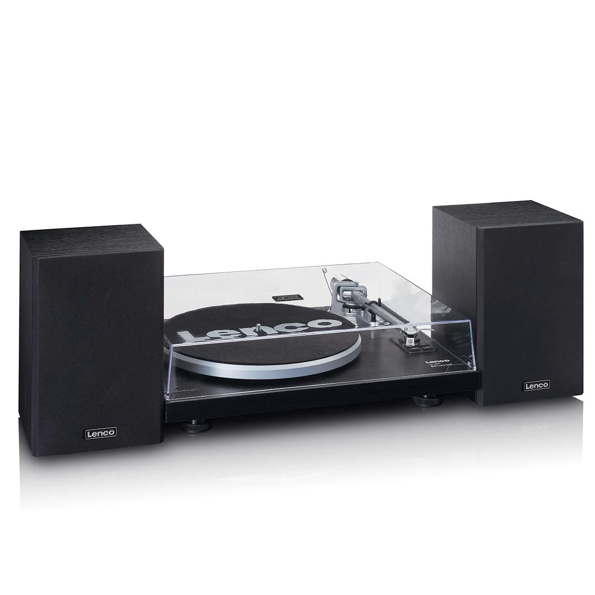 LENCO LS-500BK - Platenspeler met ingebouwde versterker en Bluetooth® plus 2 externe speakers - Zwart - Image 9