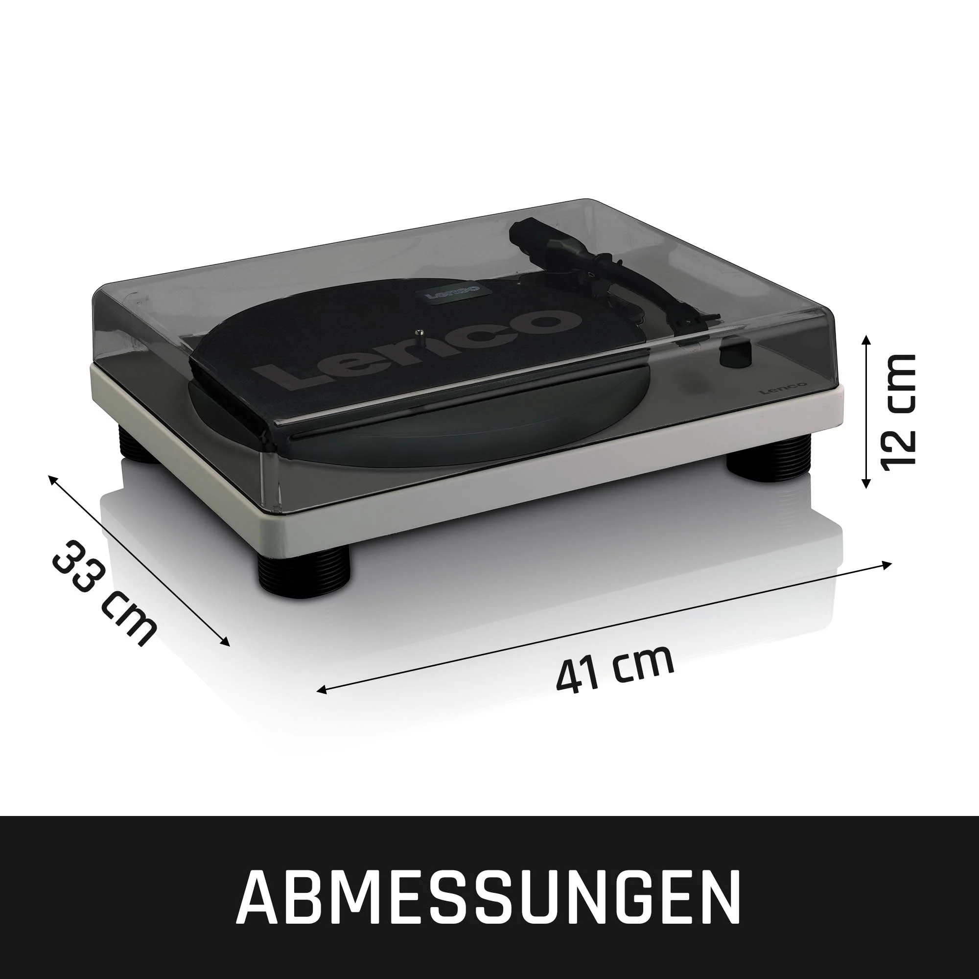 LENCO LS-50GY - Platenspeler mét ingebouwde speakers USB Encoding - Grijs - Image 11