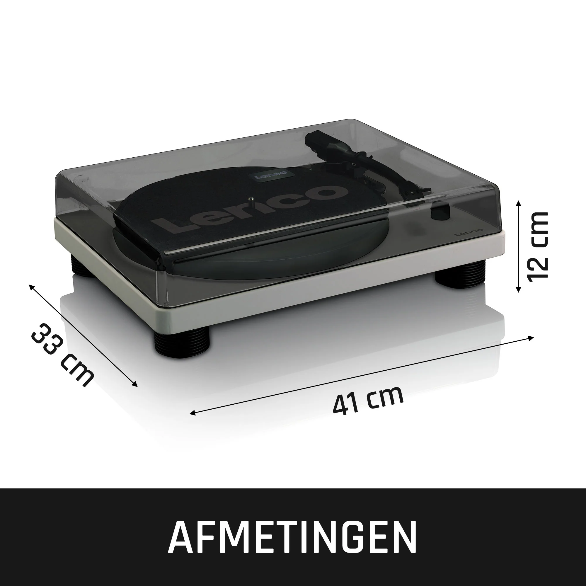 LENCO LS-50GY - Platenspeler mét ingebouwde speakers USB Encoding - Grijs - Image 13