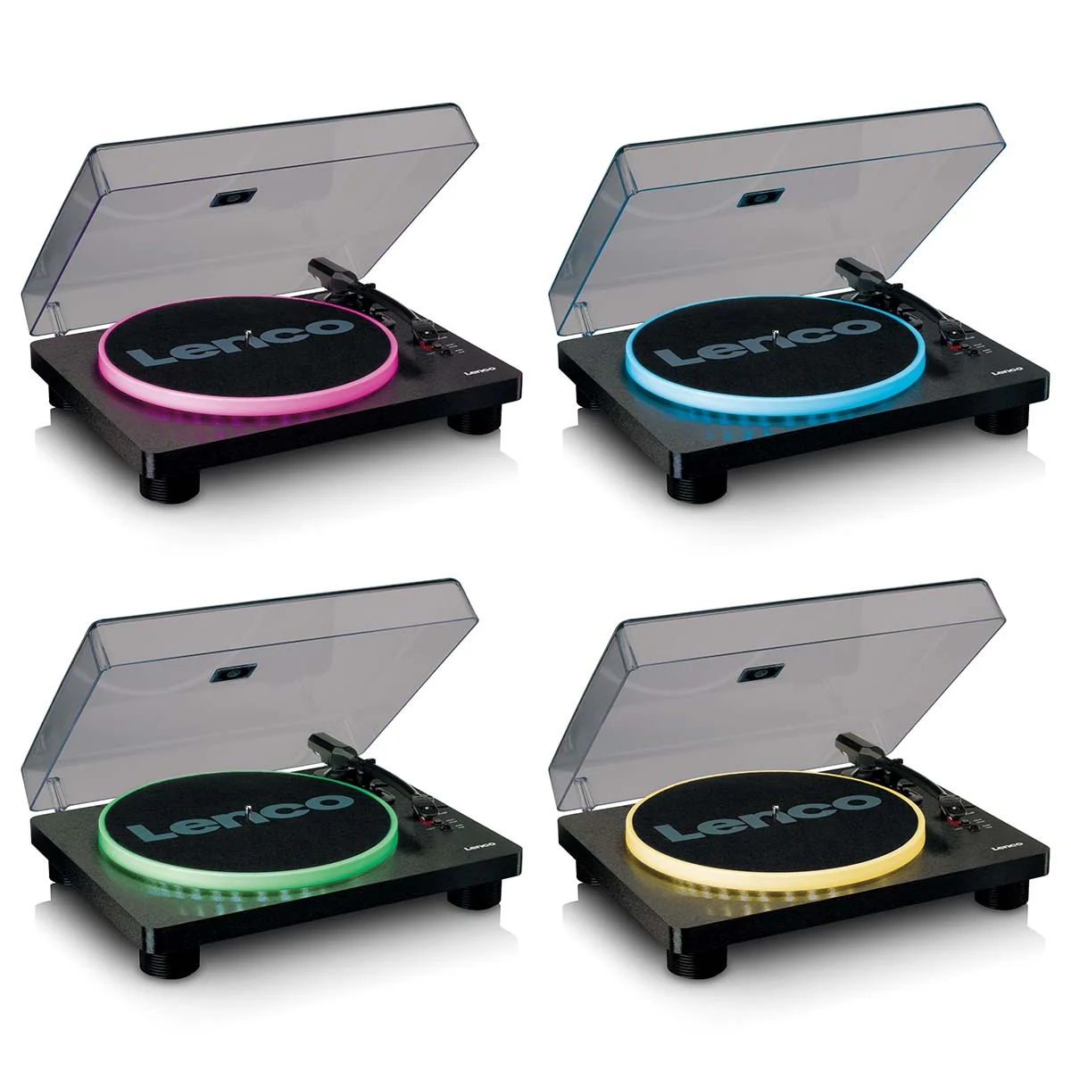 LENCO LS-50LEDBK - Platenspeler mét ingebouwde speakers USB Encoding en LED verlichting - Zwart - Image 6