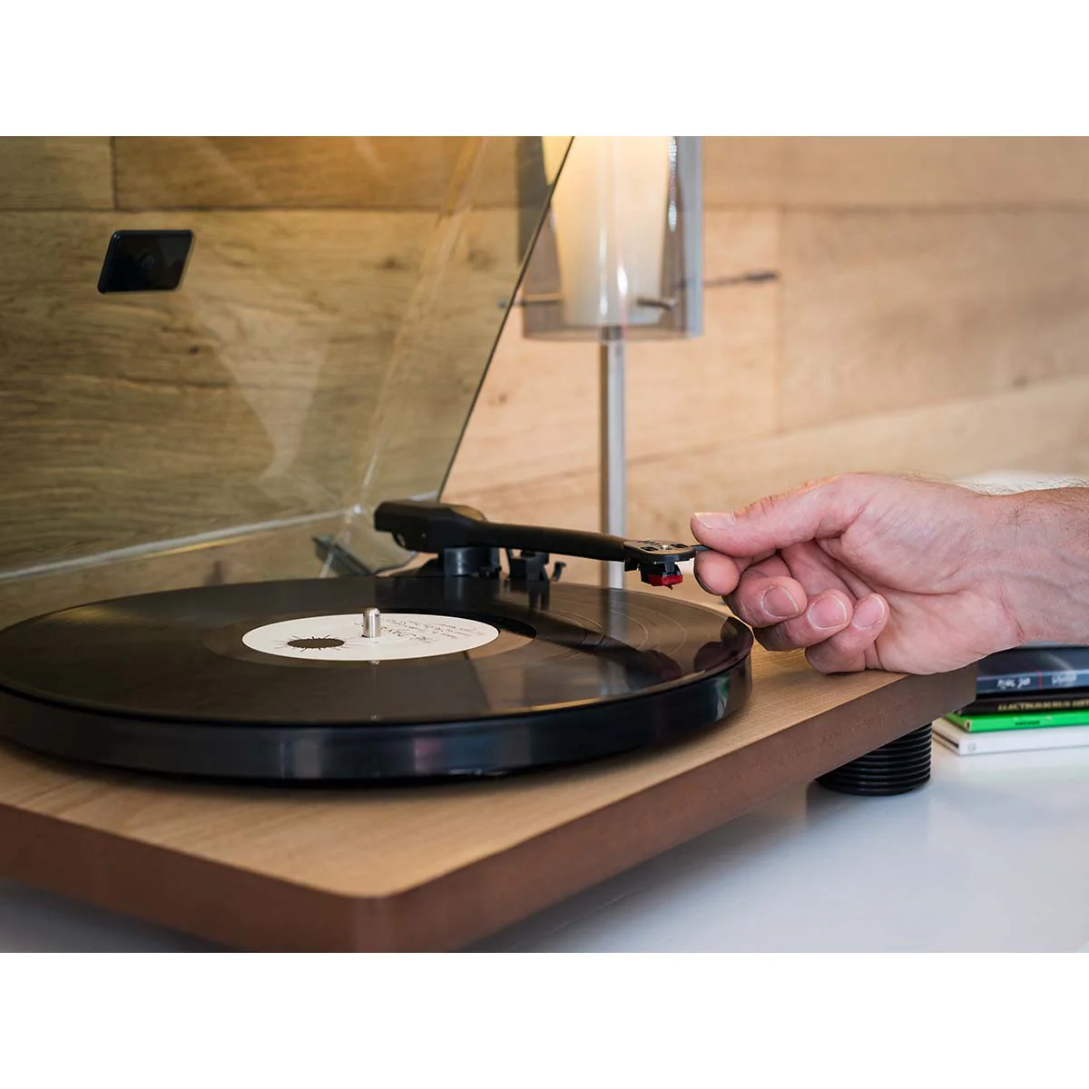 LENCO LS-50WD - Platenspeler mét ingebouwde speakers USB Encoding - Hout - Image 8