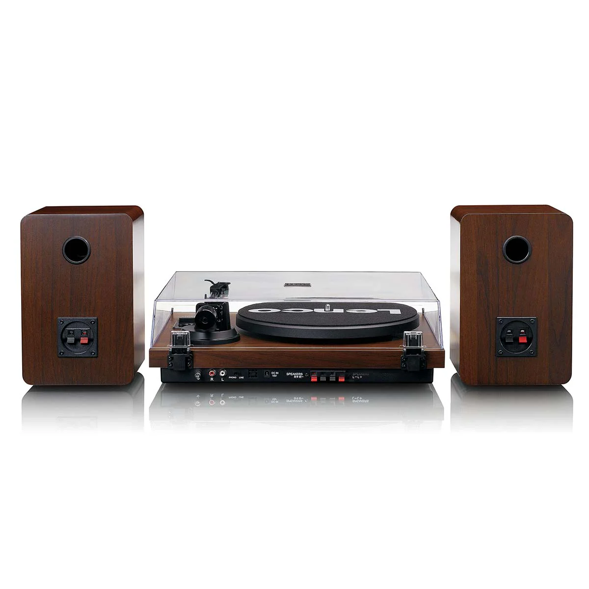 LENCO LS-600WA - Platenspeler met ingebouwde versterker en Bluetooth® plus 2 externe speakers - Walnoot - Image 8