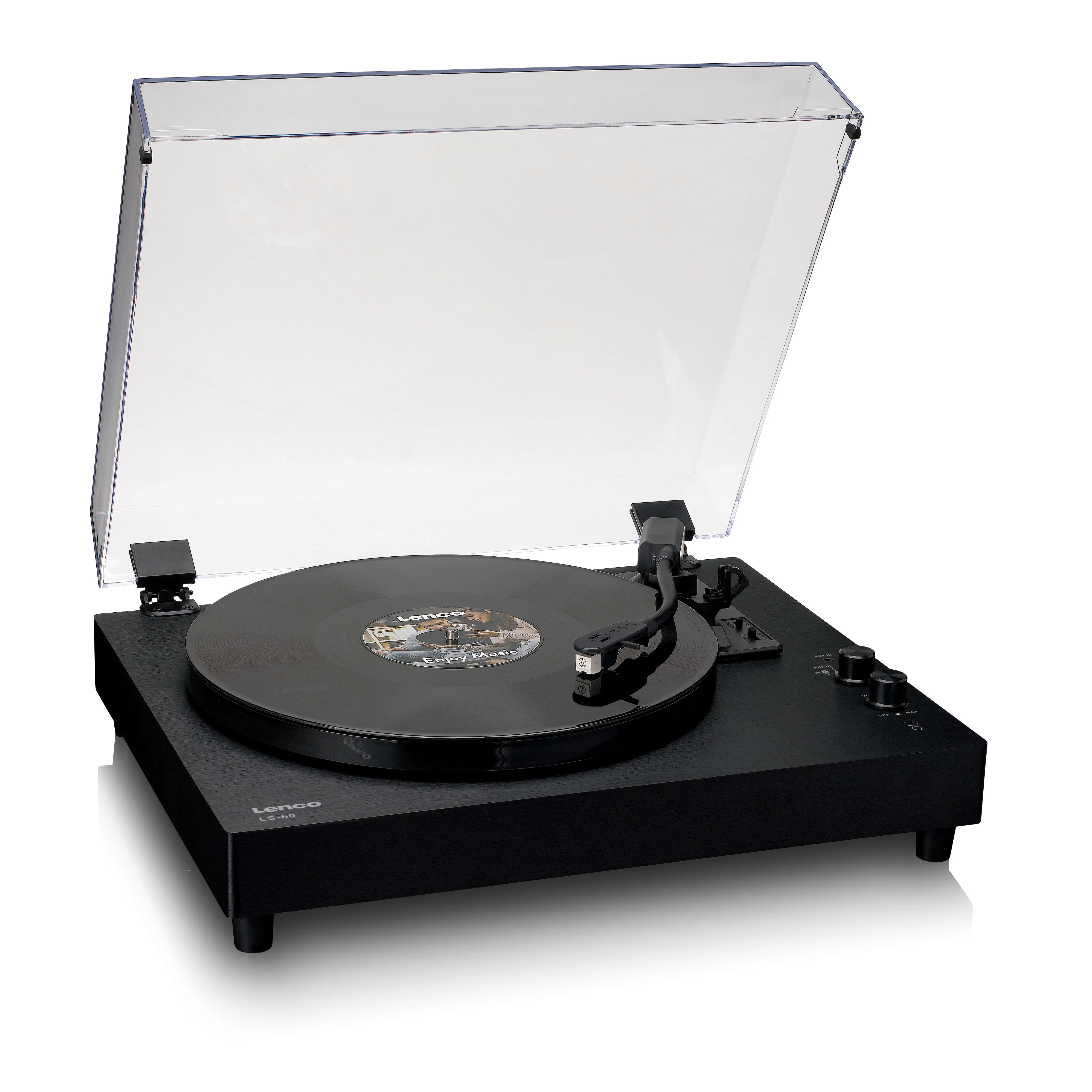 Lenco LS-60BK - Houten platenspeler met Bluetooth en ingebouwde speakers - Zwart - Image 11