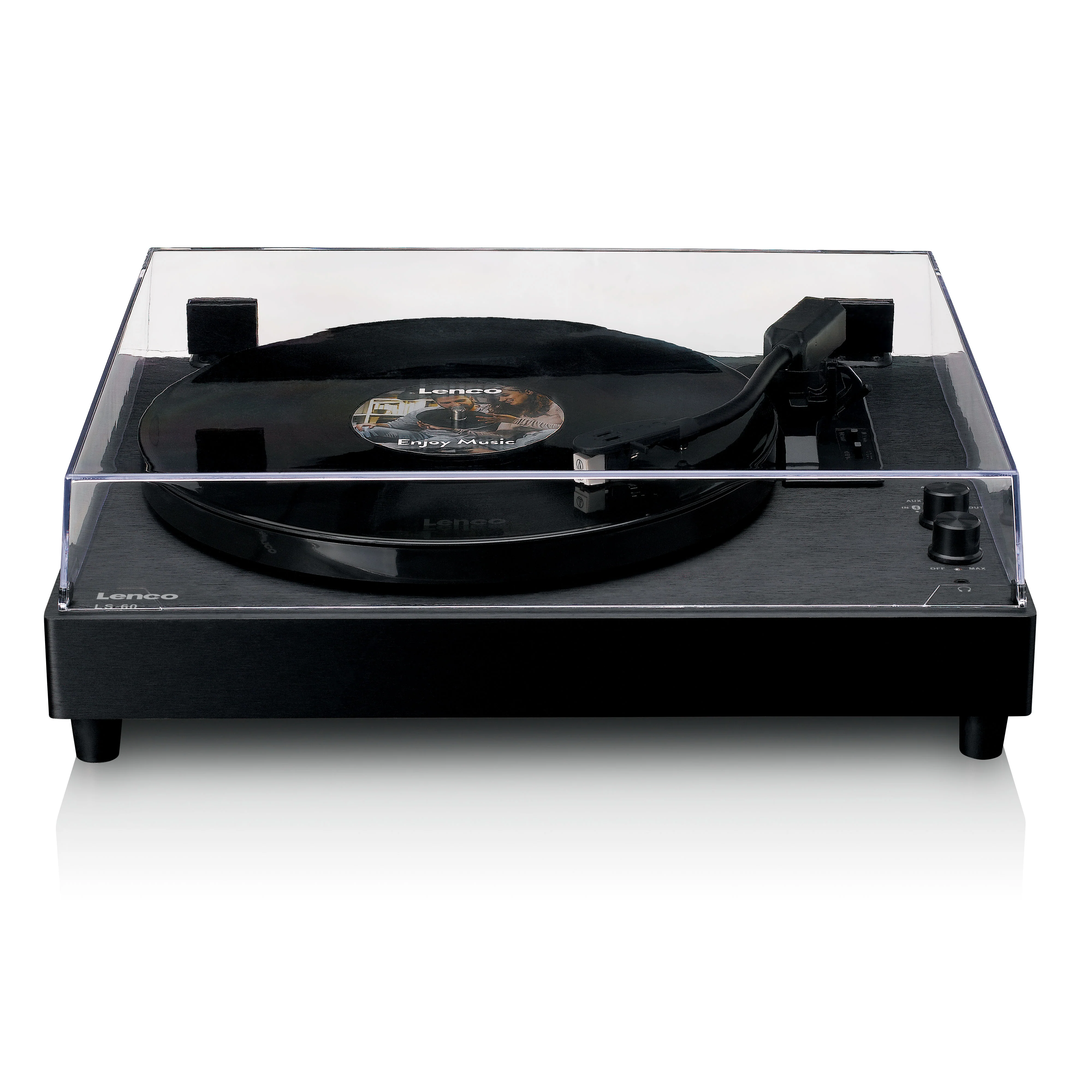 Lenco LS-60BK - Houten platenspeler met Bluetooth en ingebouwde speakers - Zwart - Image 6
