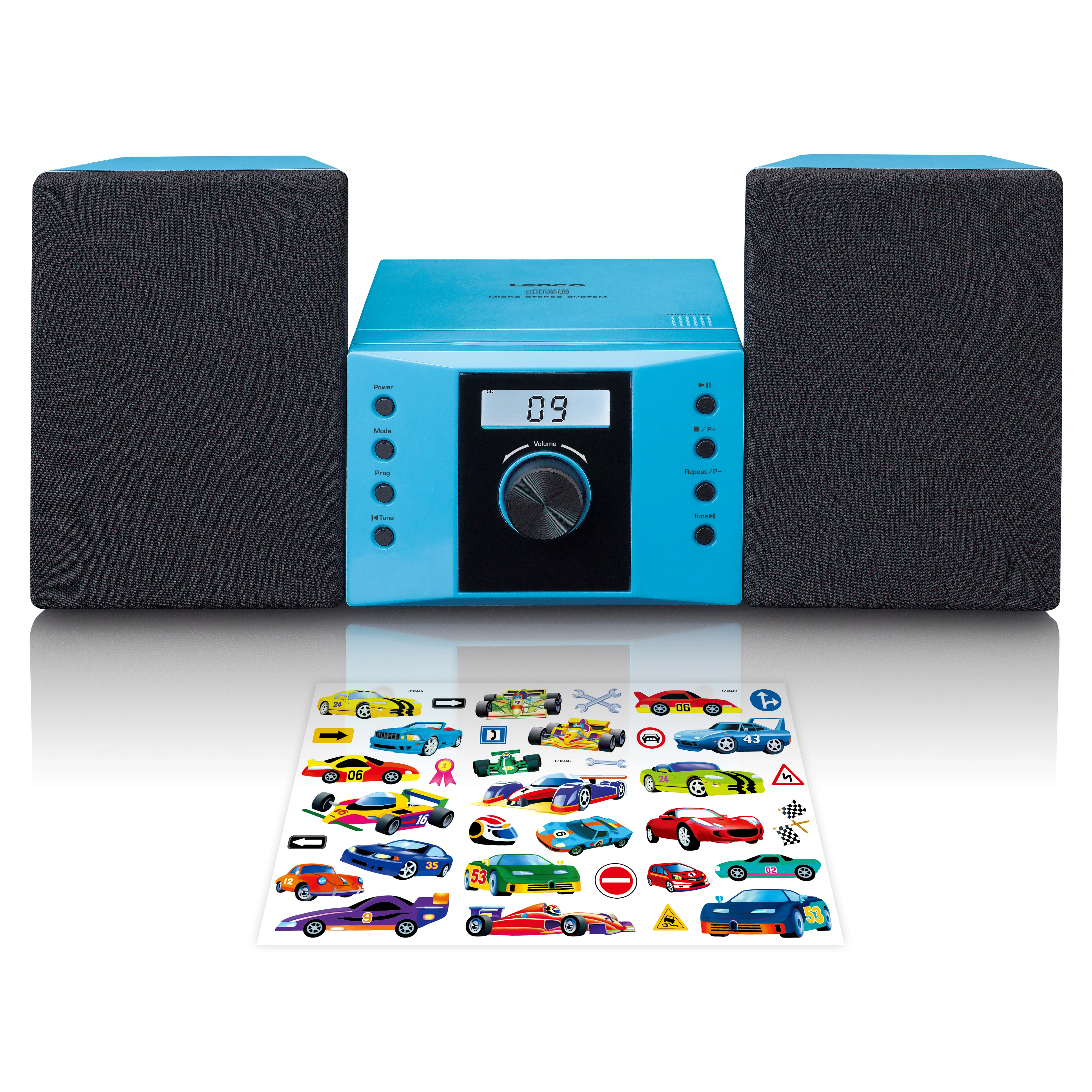 LENCO MC-013BU - Stereo set met FM radio en CD speler - Blauw
