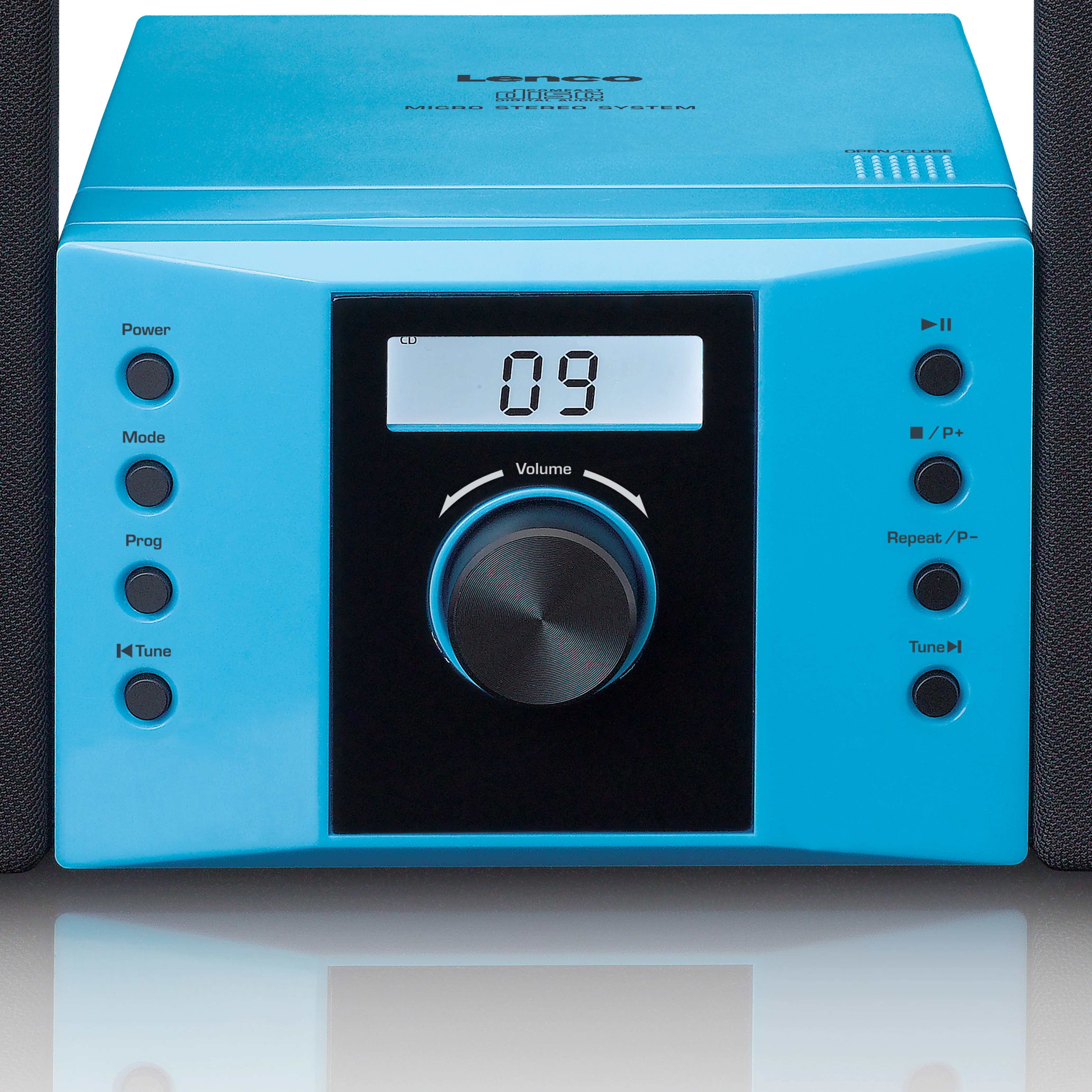 LENCO MC-013BU - Stereo set met FM radio en CD speler - Blauw - Image 8