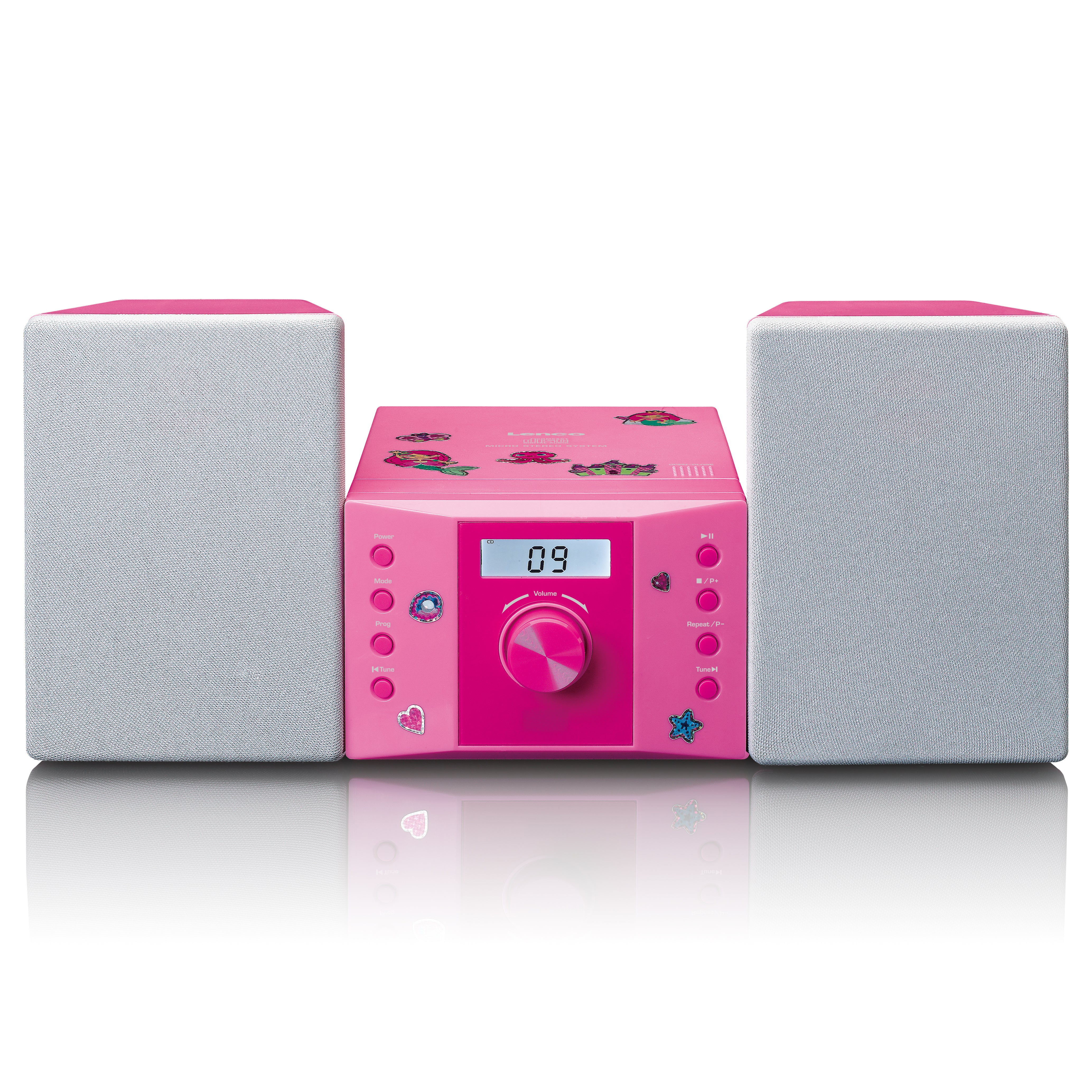 LENCO MC-013PK - Stereo set met FM radio en CD speler - Roze - Image 5