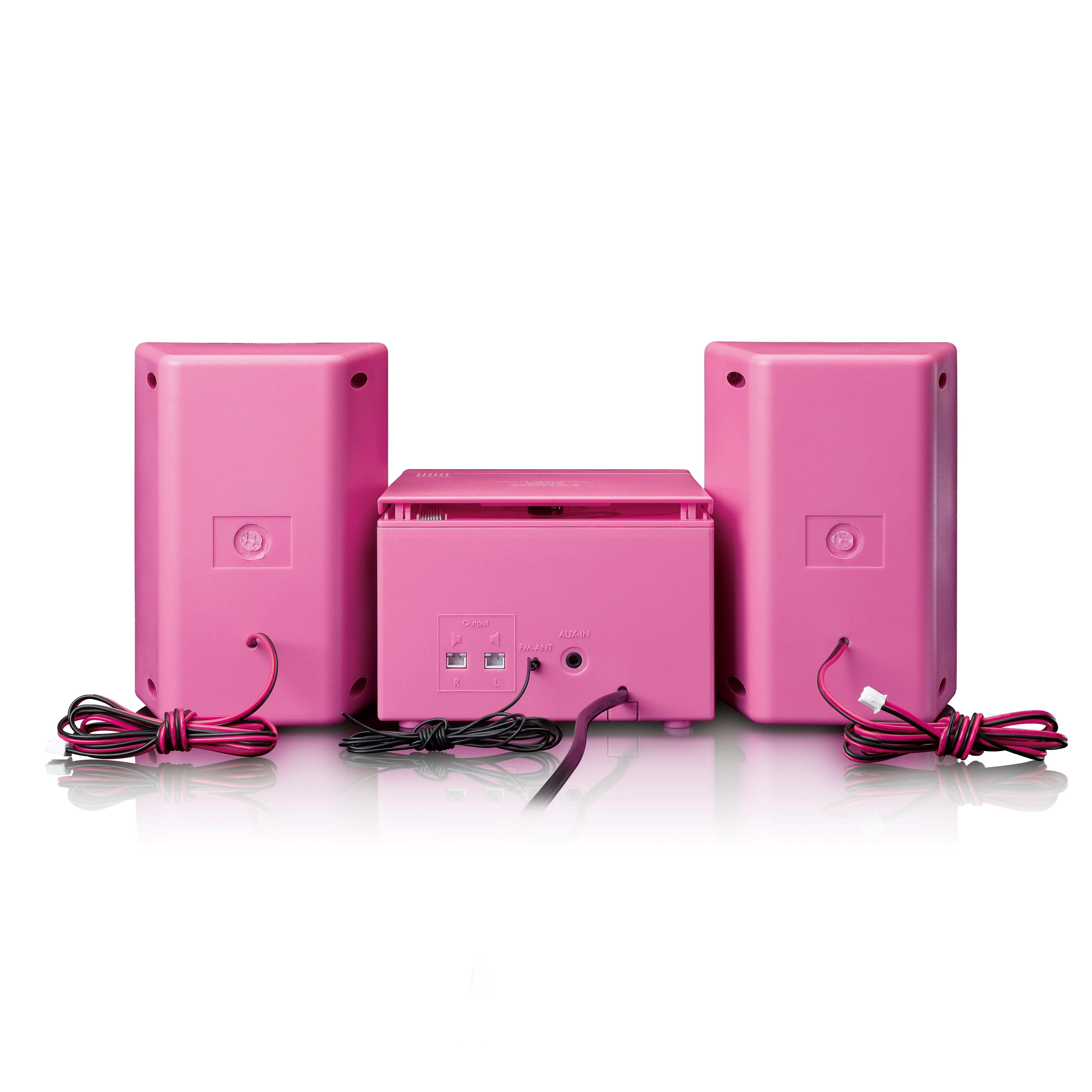 LENCO MC-013PK - Stereo set met FM radio en CD speler - Roze - Image 6