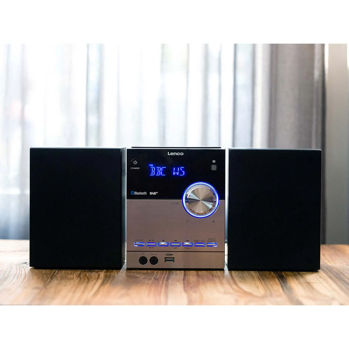 LENCO MC-150 - Stereo set met DAB+ FM CD en Bluetooth® en USB player - Zwart - Image 3
