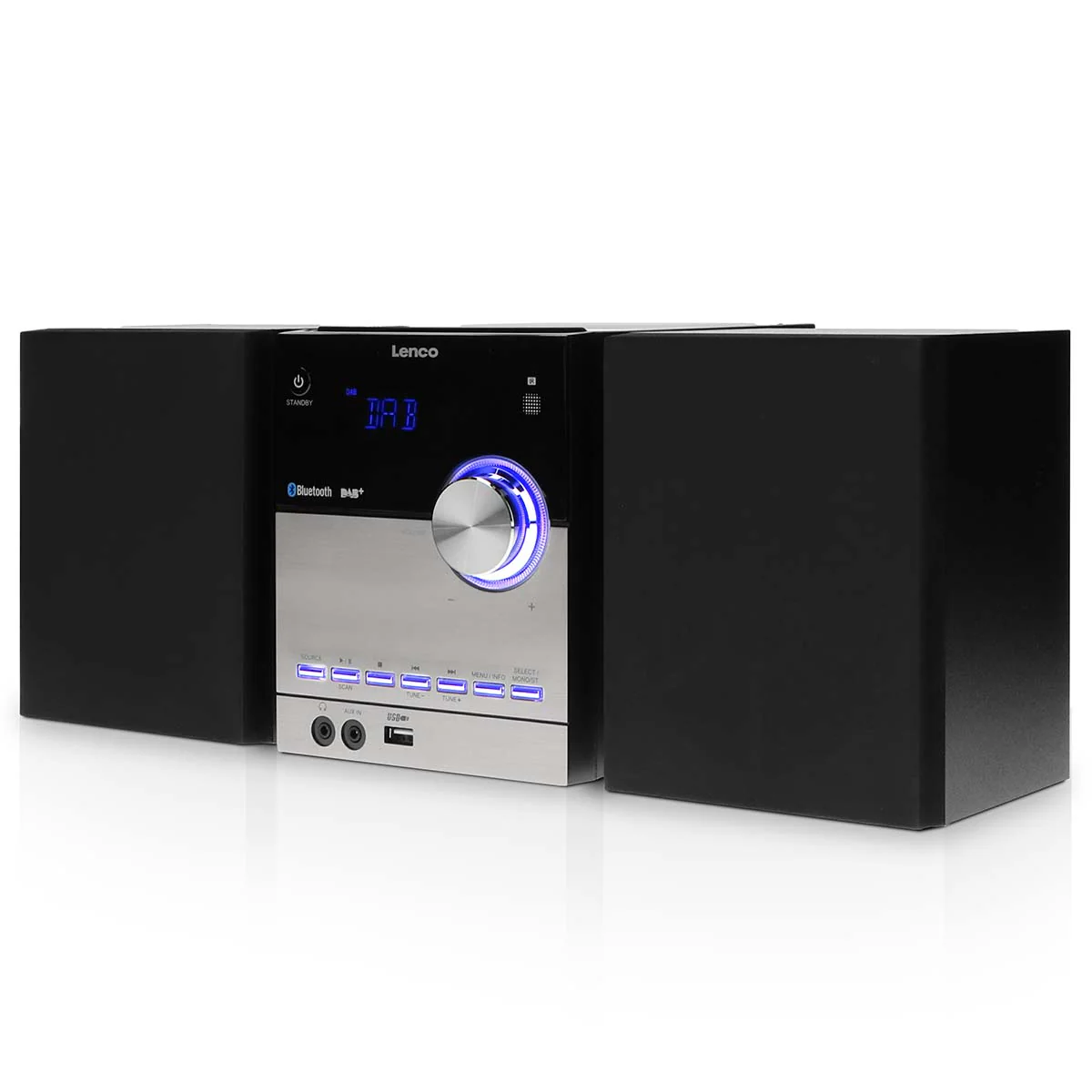 LENCO MC-150 - Stereo set met DAB+ FM CD en Bluetooth® en USB player - Zwart - Image 6