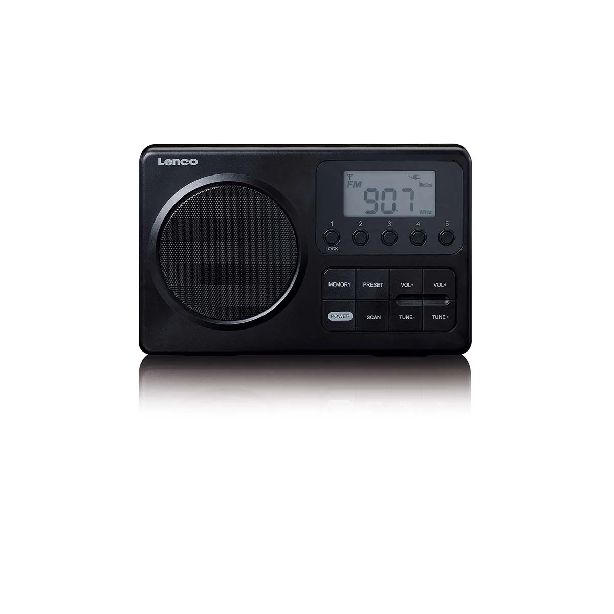 LENCO MPR-035BK - Compacte draagbare FM Radio met LCD-scherm - Zwart - Image 3