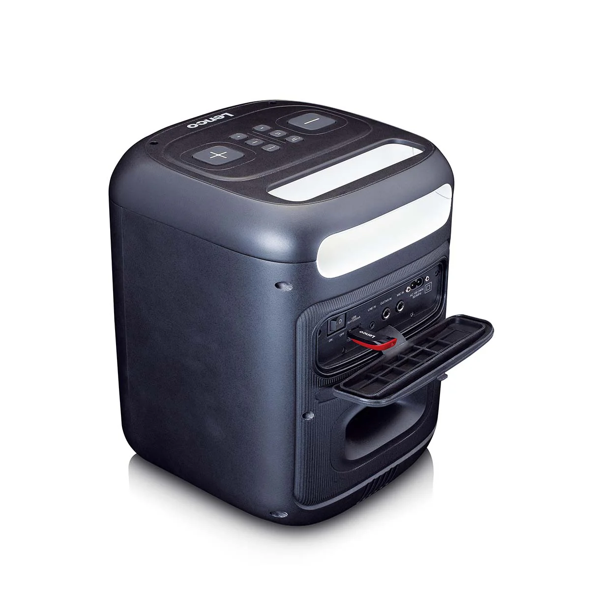LENCO PA-101BK - Bluetooth® Party Speaker met LED-lichteffecten - 100W RMS, USB, 14 uur batterijduur - Zwart - Image 14