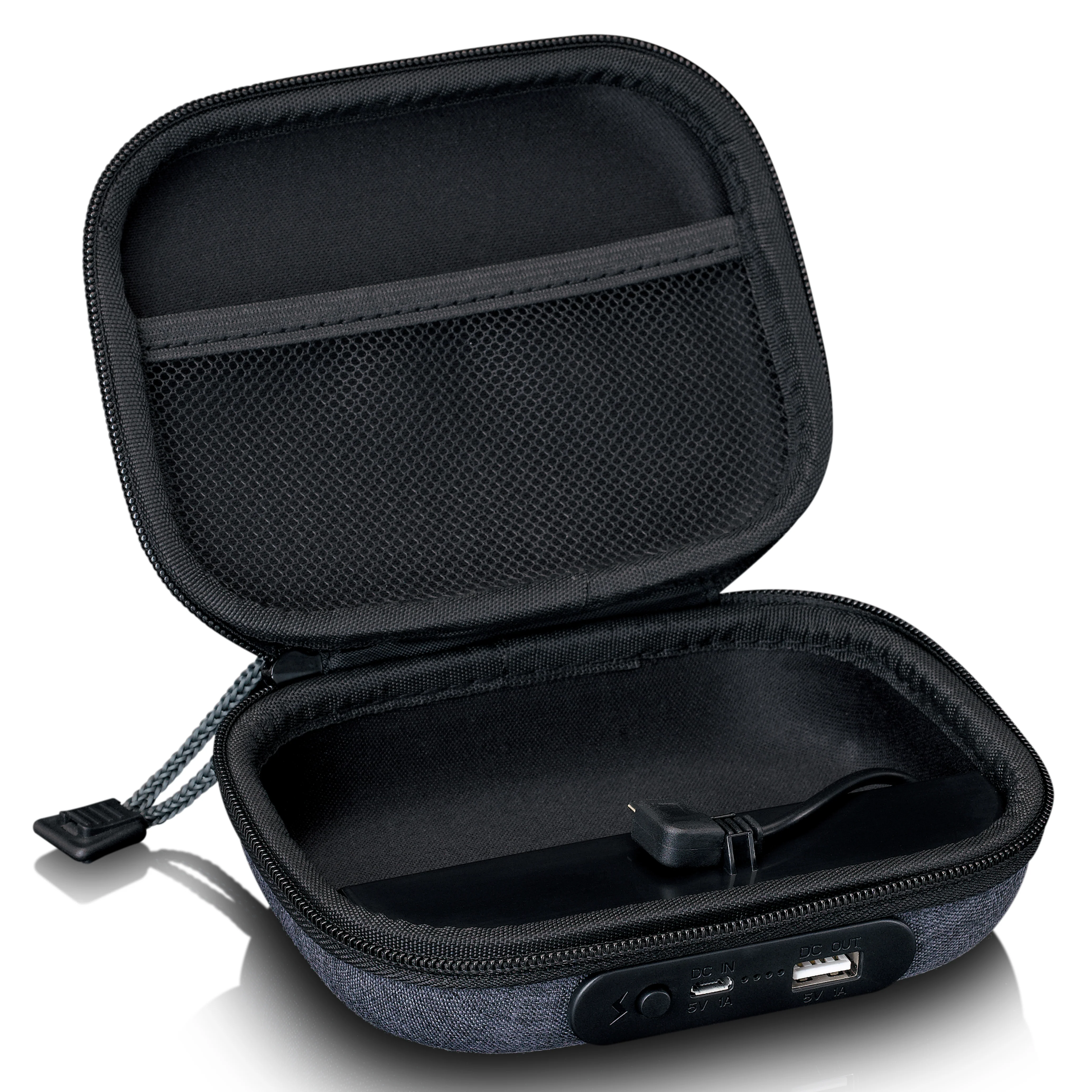 LENCO PBC-20GY - Case met ingebouwde powerbank - Grijs - Image 3