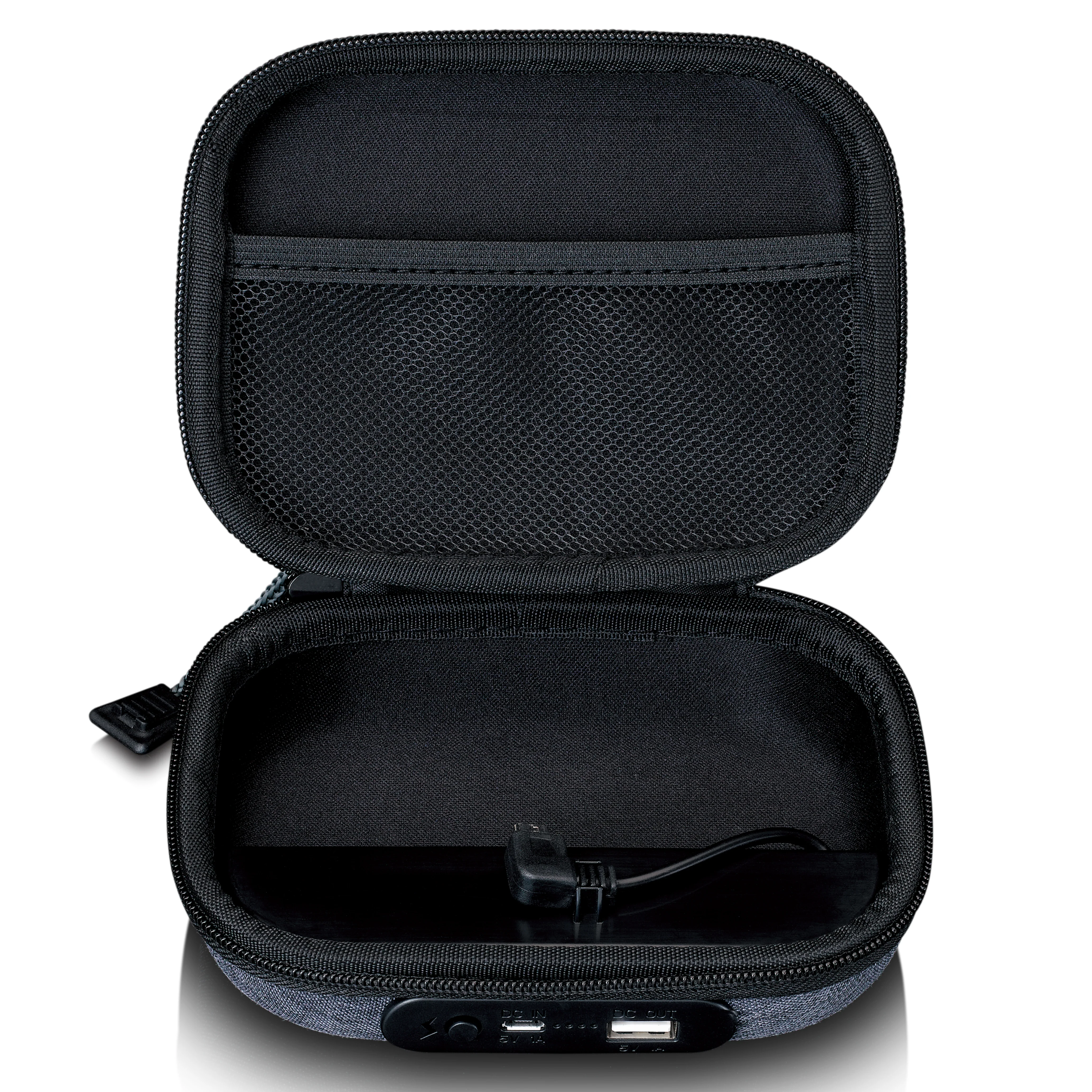 LENCO PBC-20GY - Case met ingebouwde powerbank - Grijs - Image 5