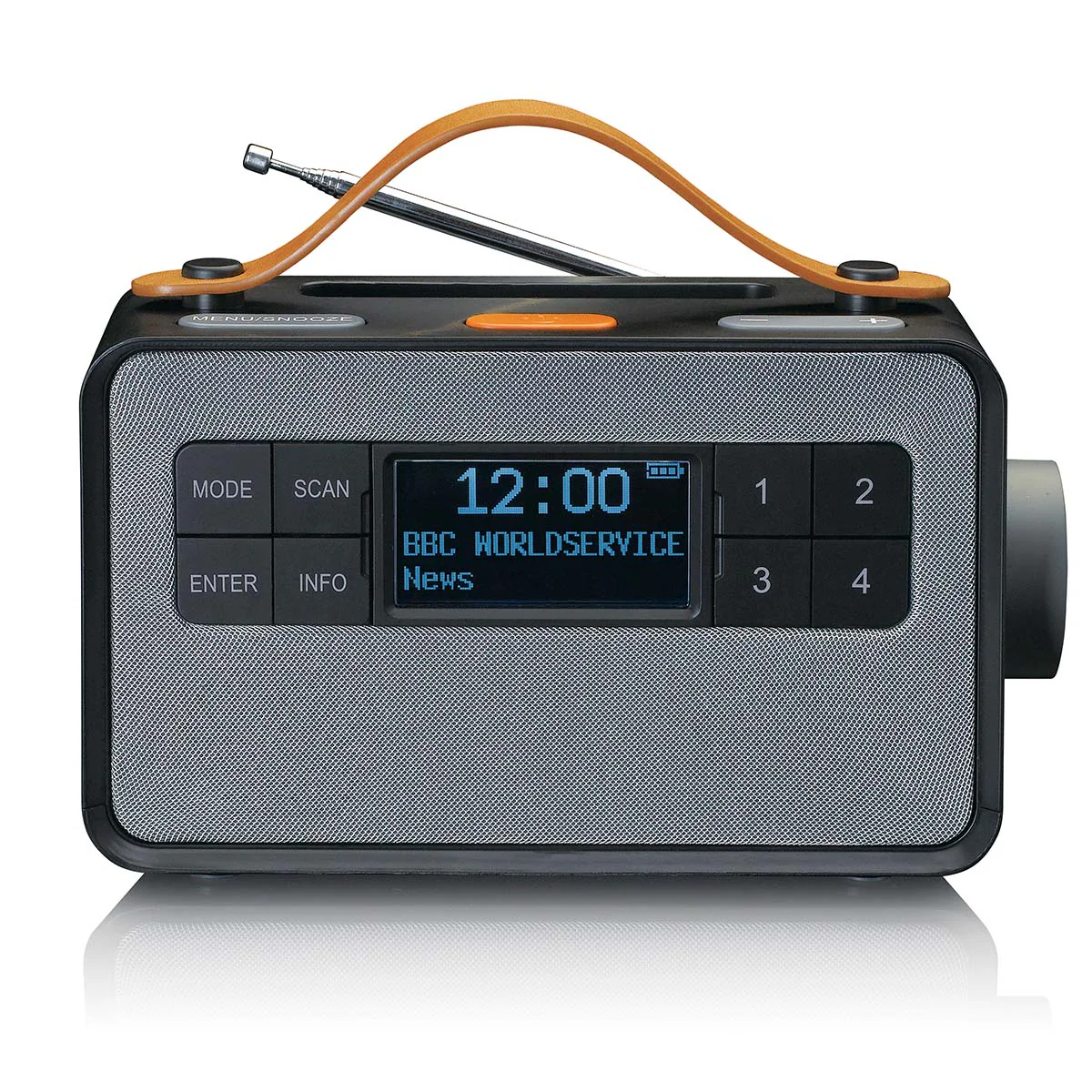 LENCO PDR-065BK - Draagbare FM/DAB+ radio met grote knoppen en "Easy Mode" functie, zwart - Image 3