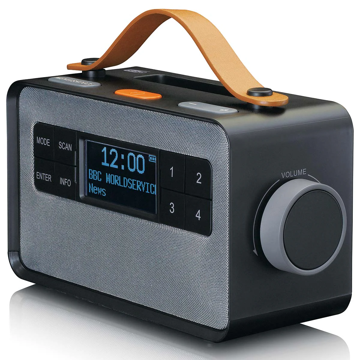 LENCO PDR-065BK - Draagbare FM/DAB+ radio met grote knoppen en "Easy Mode" functie, zwart - Image 6