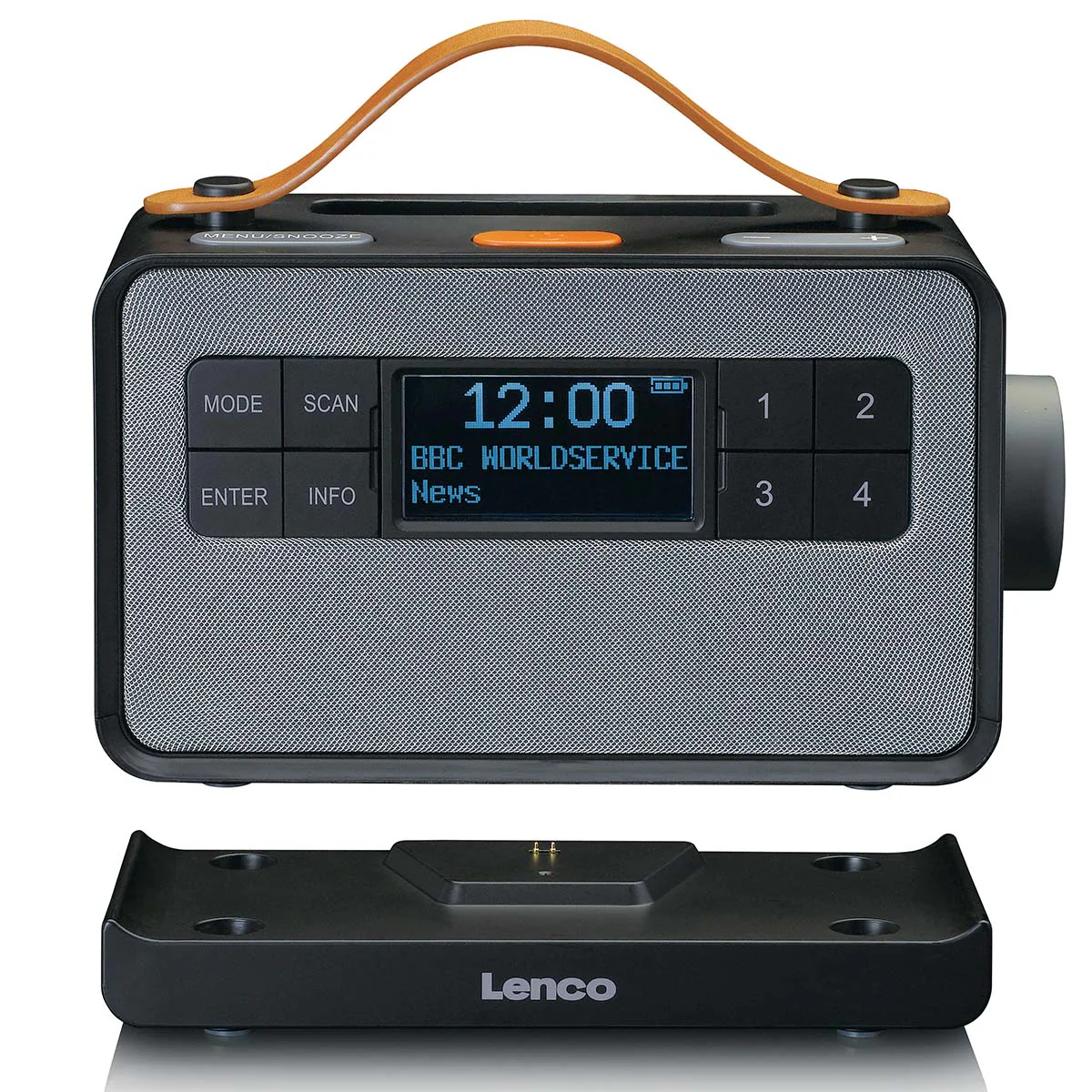 LENCO PDR-065BK - Draagbare FM/DAB+ radio met grote knoppen en "Easy Mode" functie, zwart - Image 8