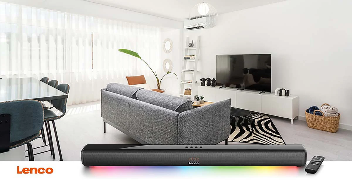 LENCO SB-042LEDBK - 85cm Bluetooth® soundbar met HDMI (ARC) en LED verlichting - Zwart - Image 16