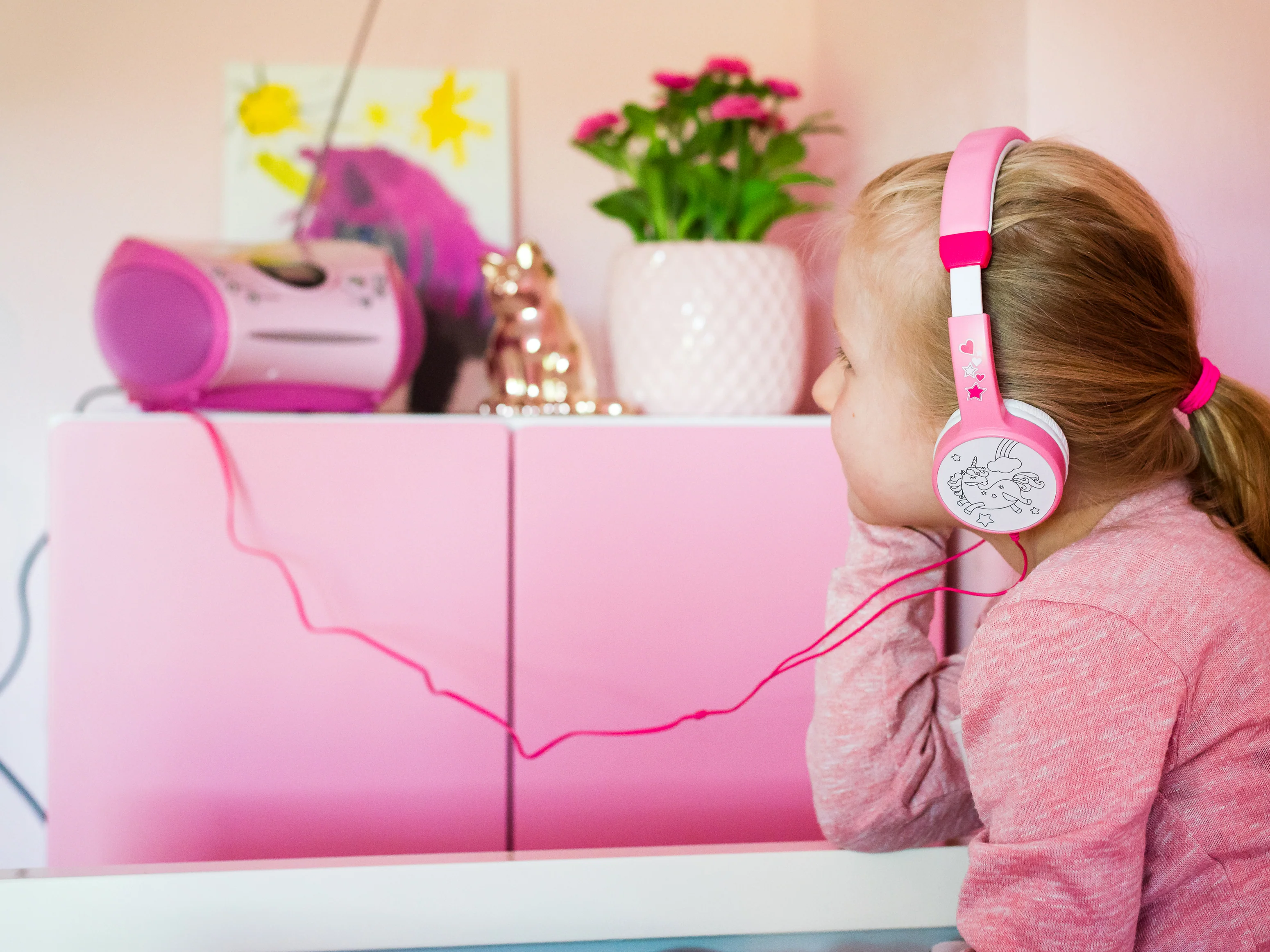 LENCO SCD-24 Pink - Draagbare stereo FM radio met CD-speler - Roze - Image 17