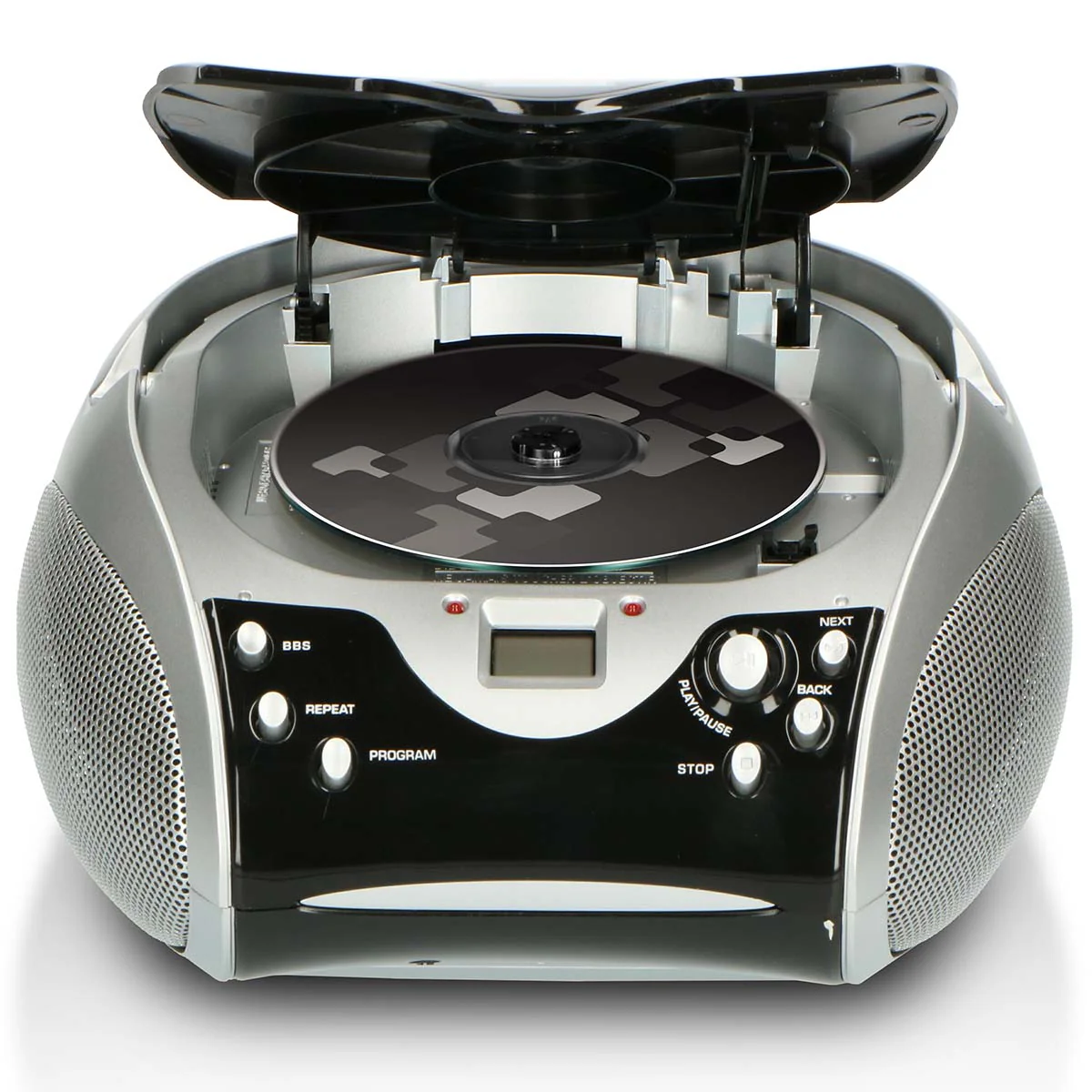 LENCO SCD-24 Black/Silver - Draagbare stereo FM radio met CD-speler - Zwart/zilver - Image 2